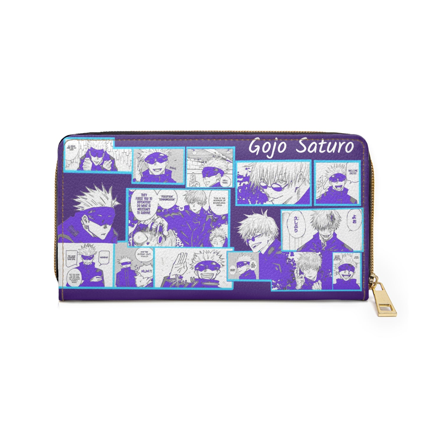Gojo Saturo zipper wallet