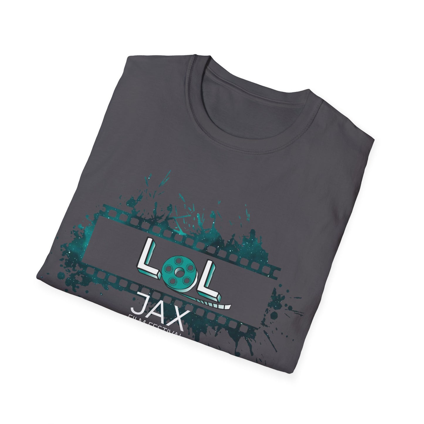 LOL Film Theme Unisex Softstyle T-Shirt, Funny Movie Shirt, Gift for Film Lovers, Casual Wear, Unique Tee for Movie Nights