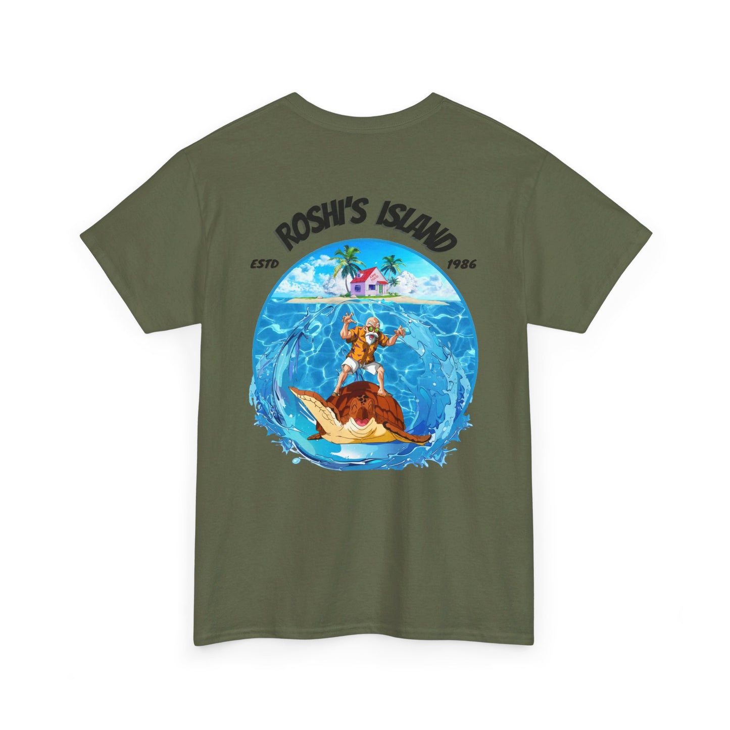 Roshi T-shirt (Roshi in quirky pose)