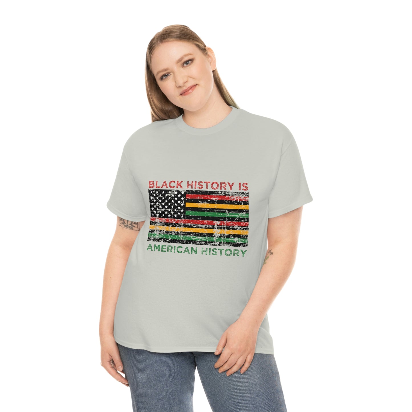 Black History is American History Unisex Heavy Cotton Tee