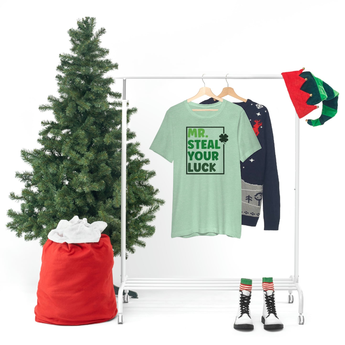 Mr Steal Your Luck St Patricks Day Unisex Jersey Short Sleeve Tee