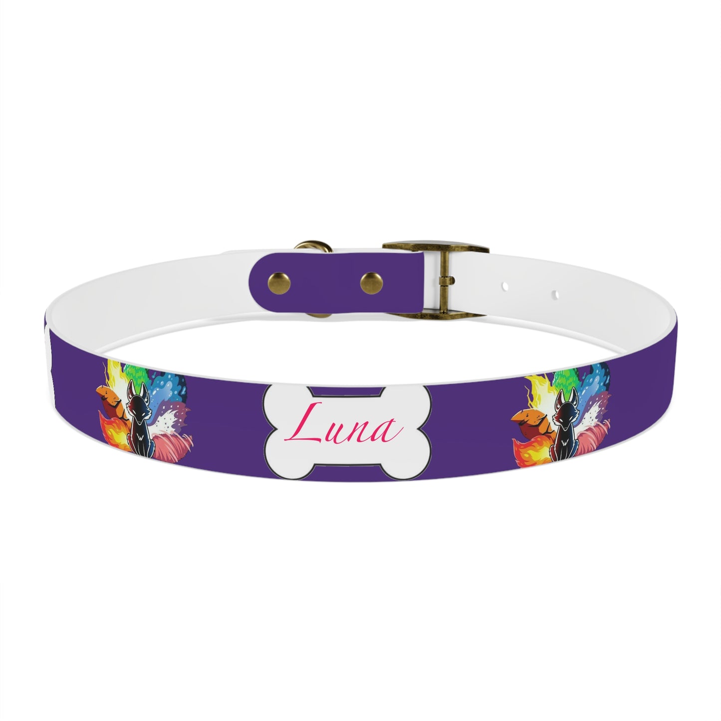 Nine Tails Elemental Fox Dog Collar