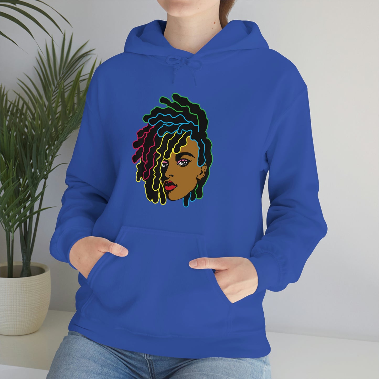 Black Woman Unisex Heavy Blend™ Hoodie