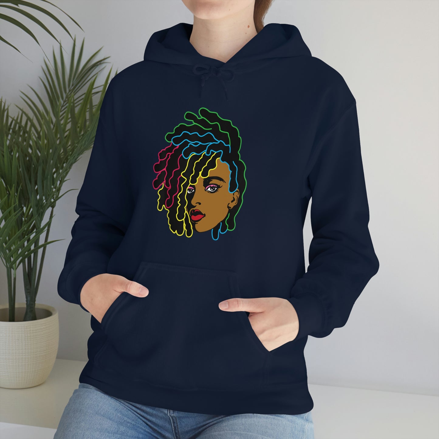 Black Woman Unisex Heavy Blend™ Hoodie