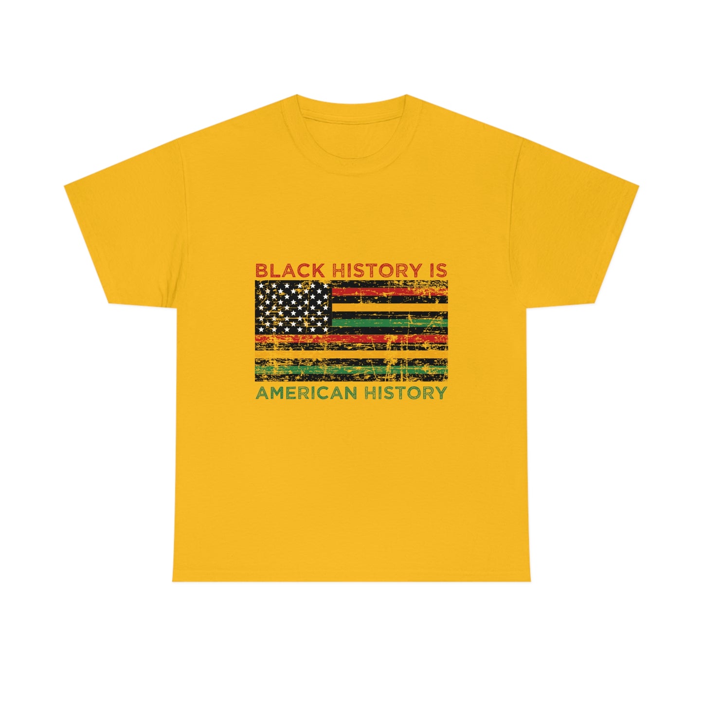 Black History is American History Unisex Heavy Cotton Tee