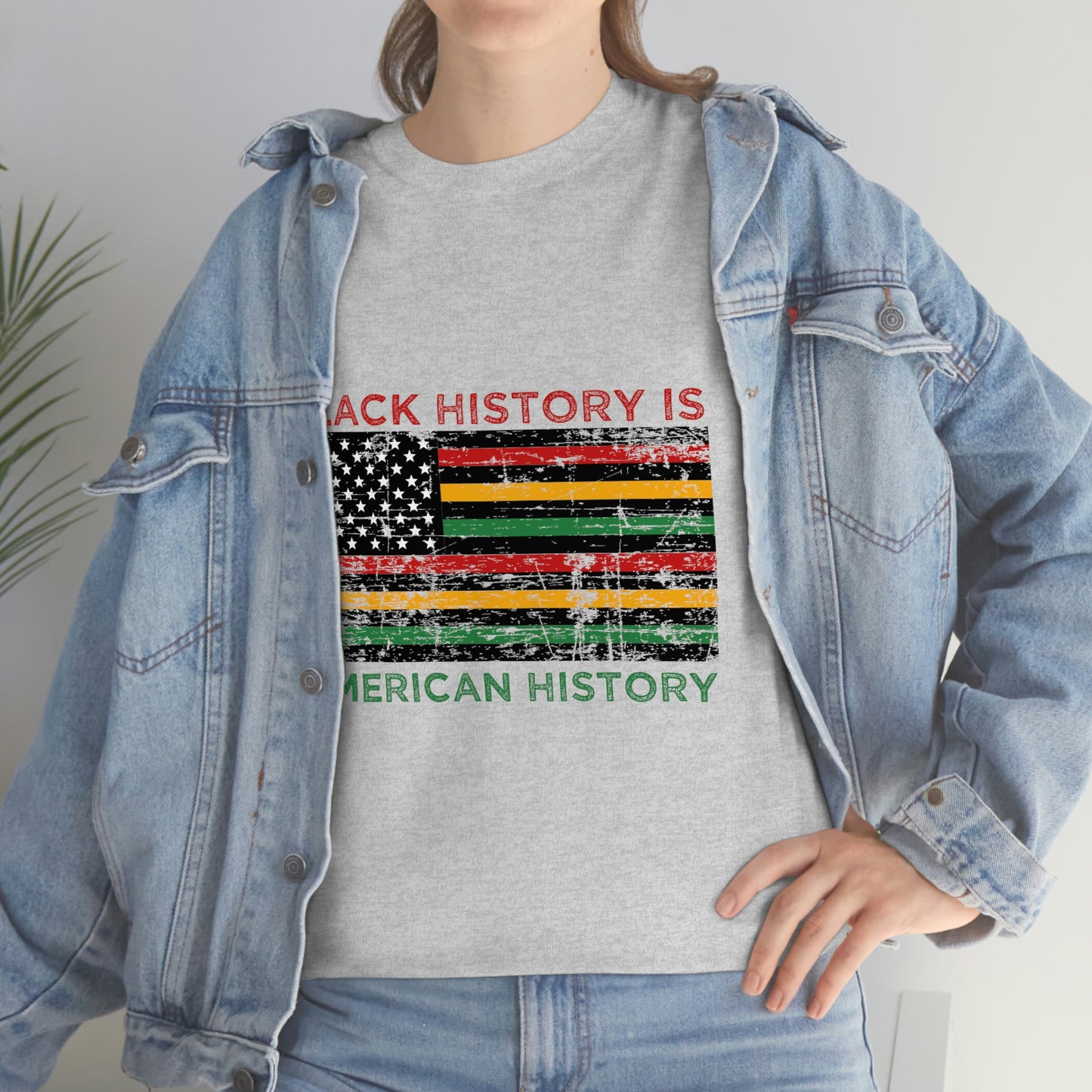 Black History is American History Unisex Heavy Cotton Tee