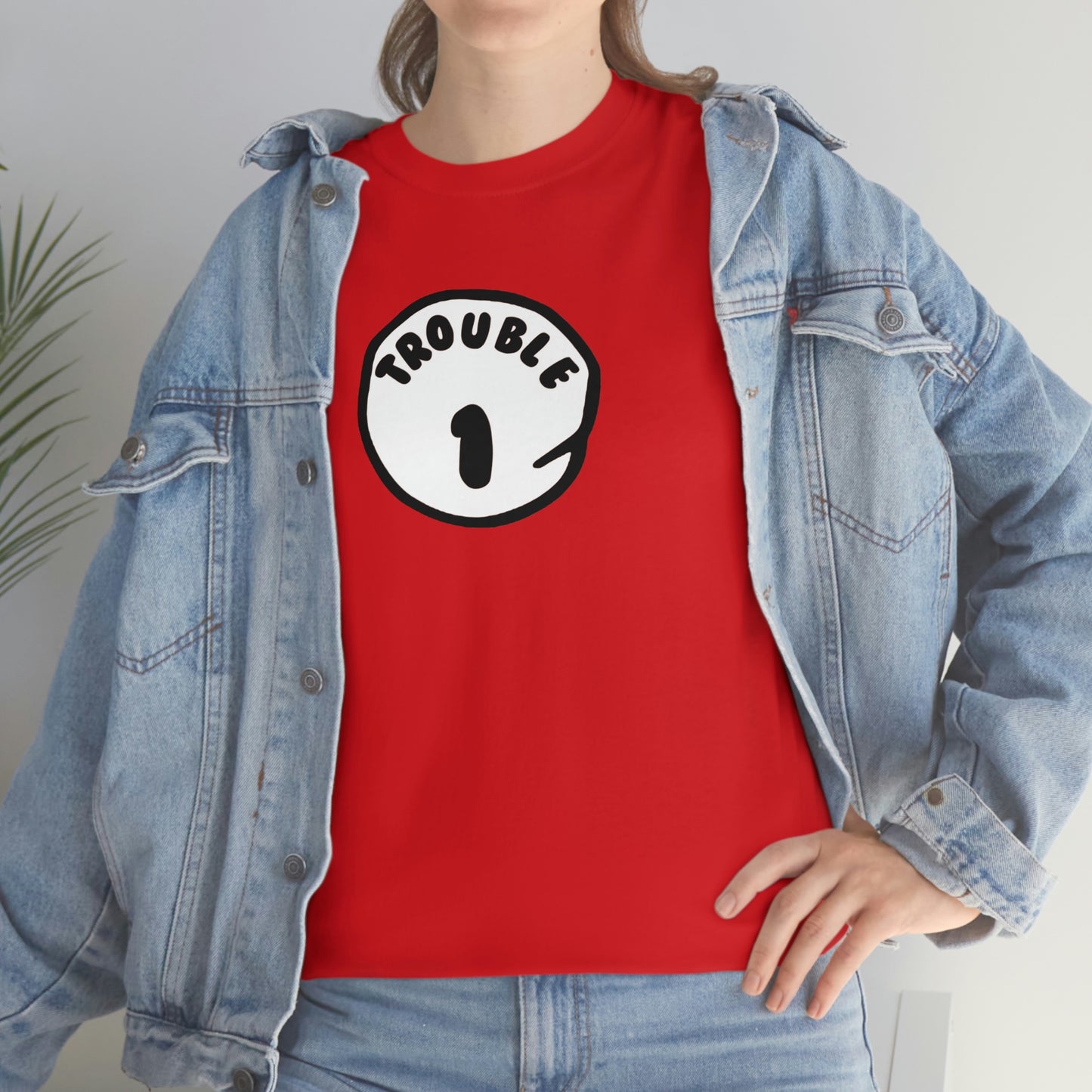 Trouble 1 Unisex Heavy Cotton Tee