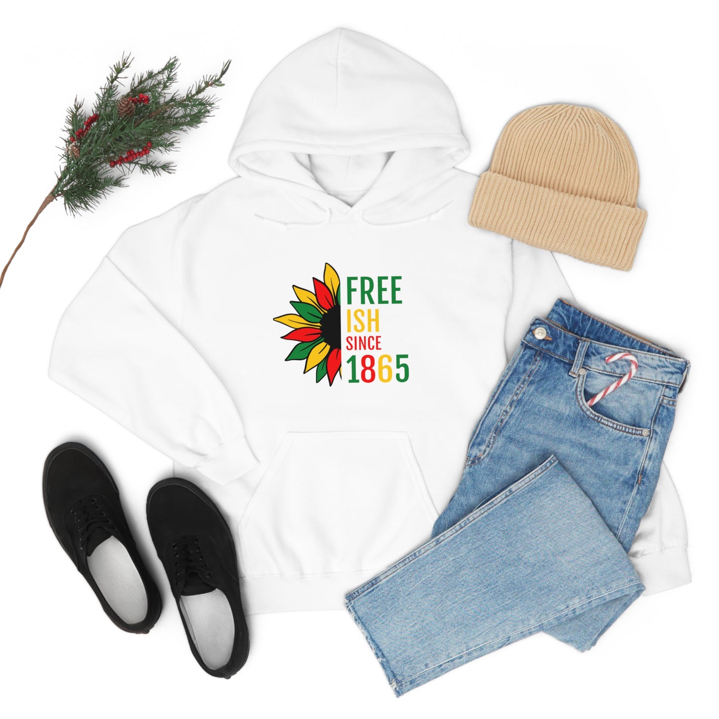 "Free Ish Since 1865" Hoodie | Unisex Heavy Blend™ Sweatshirt