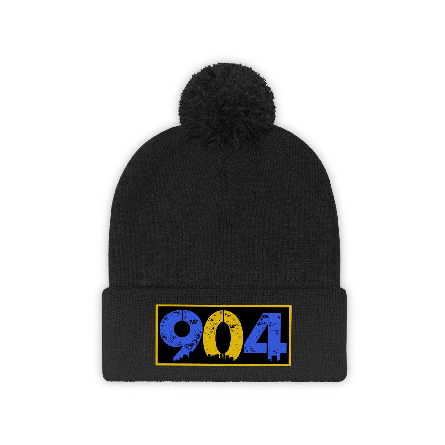 Duval 904 embroidered Pom Pom Beanie