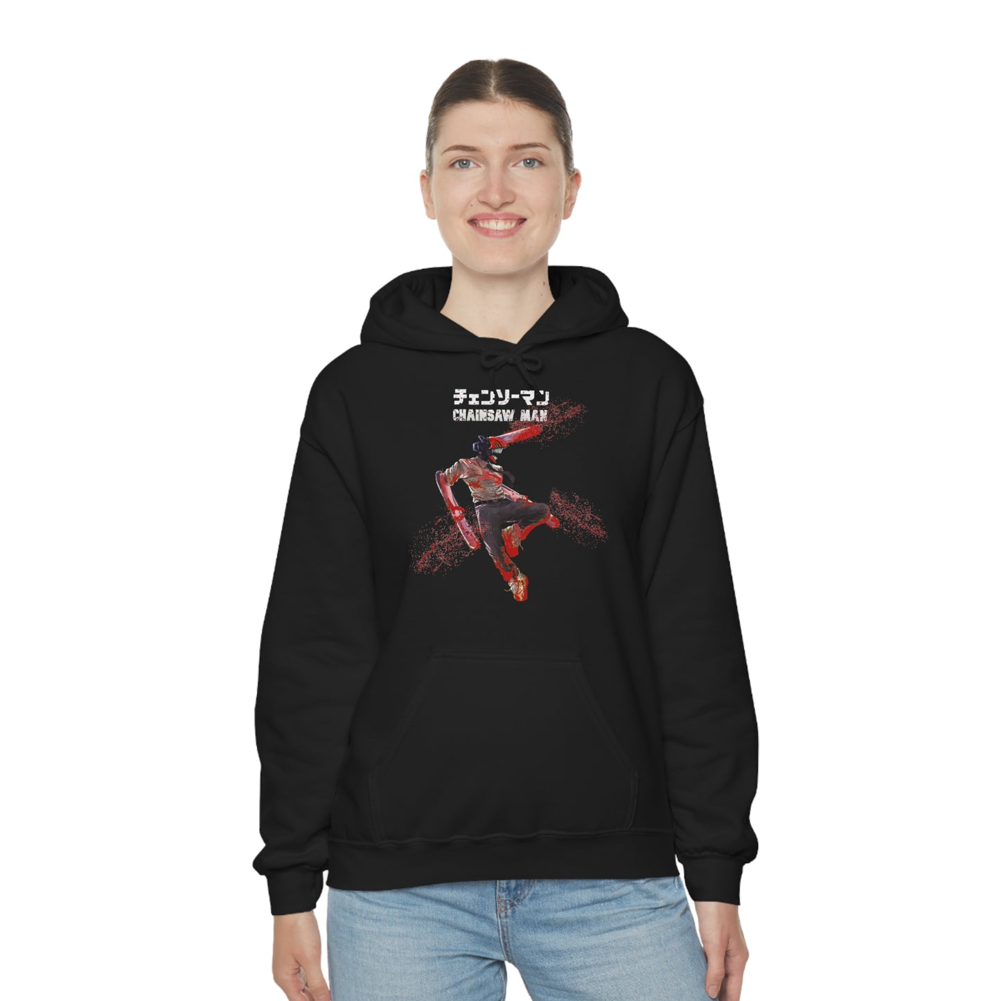 Denji Chainsaw Unisex Heavy Blend Pullover Hoodie