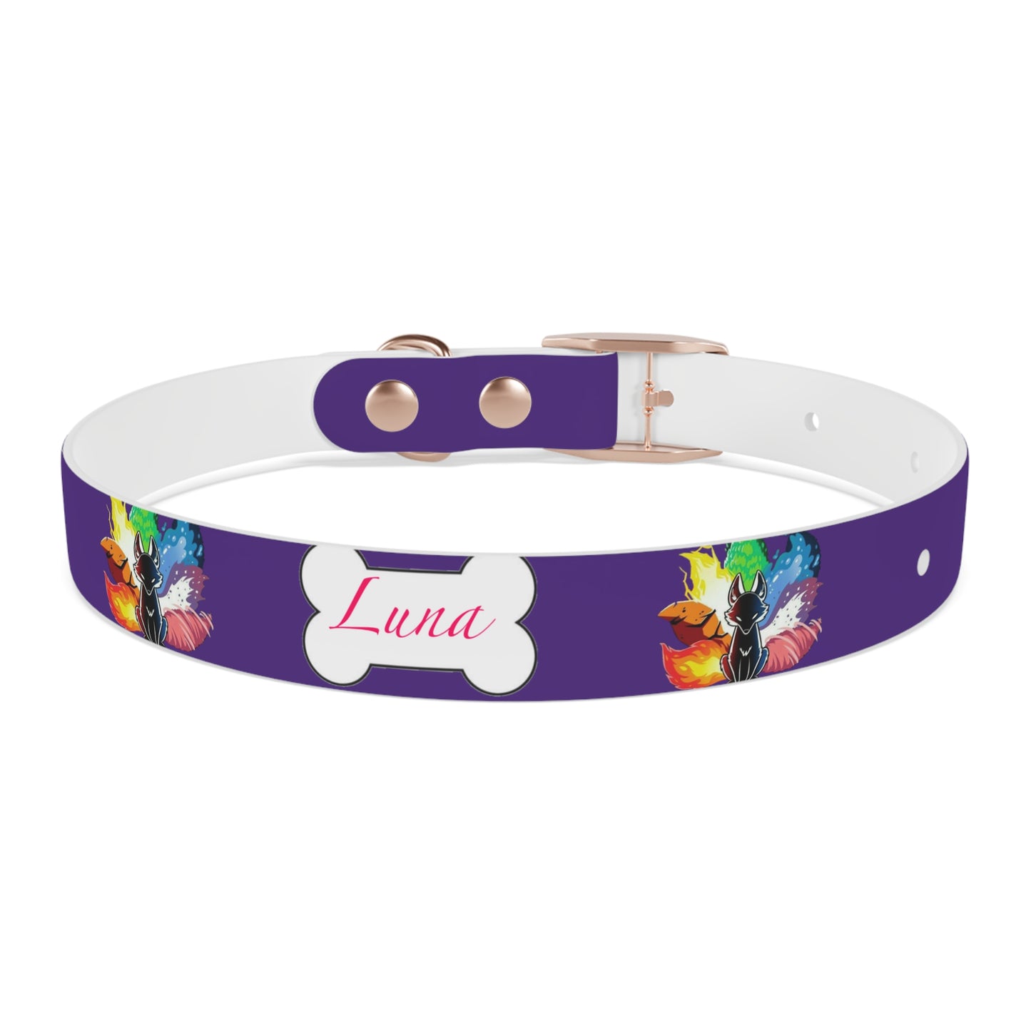 Nine Tails Elemental Fox Dog Collar