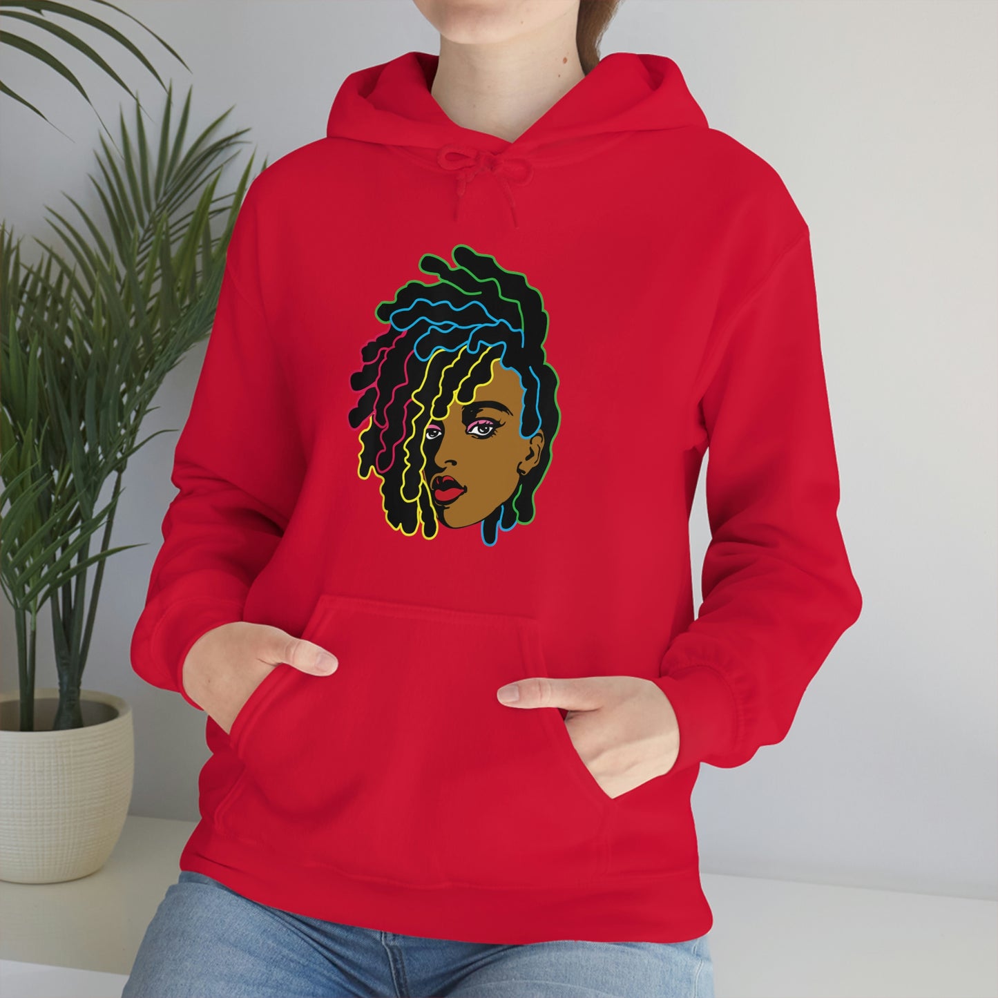Black Woman Unisex Heavy Blend™ Hoodie