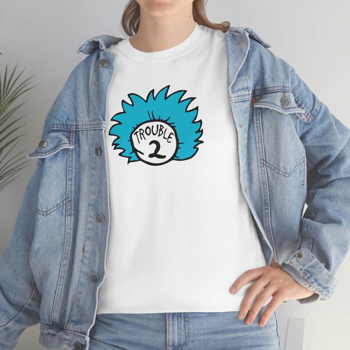 Thing 2 Trouble Unisex Heavy Cotton Tee