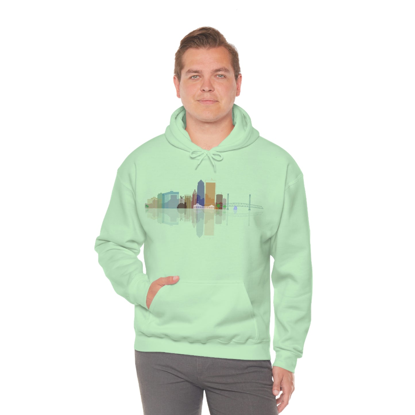 Downtown Jacksonville Unisex Heavy Blend™ Hooded Sweatshirt