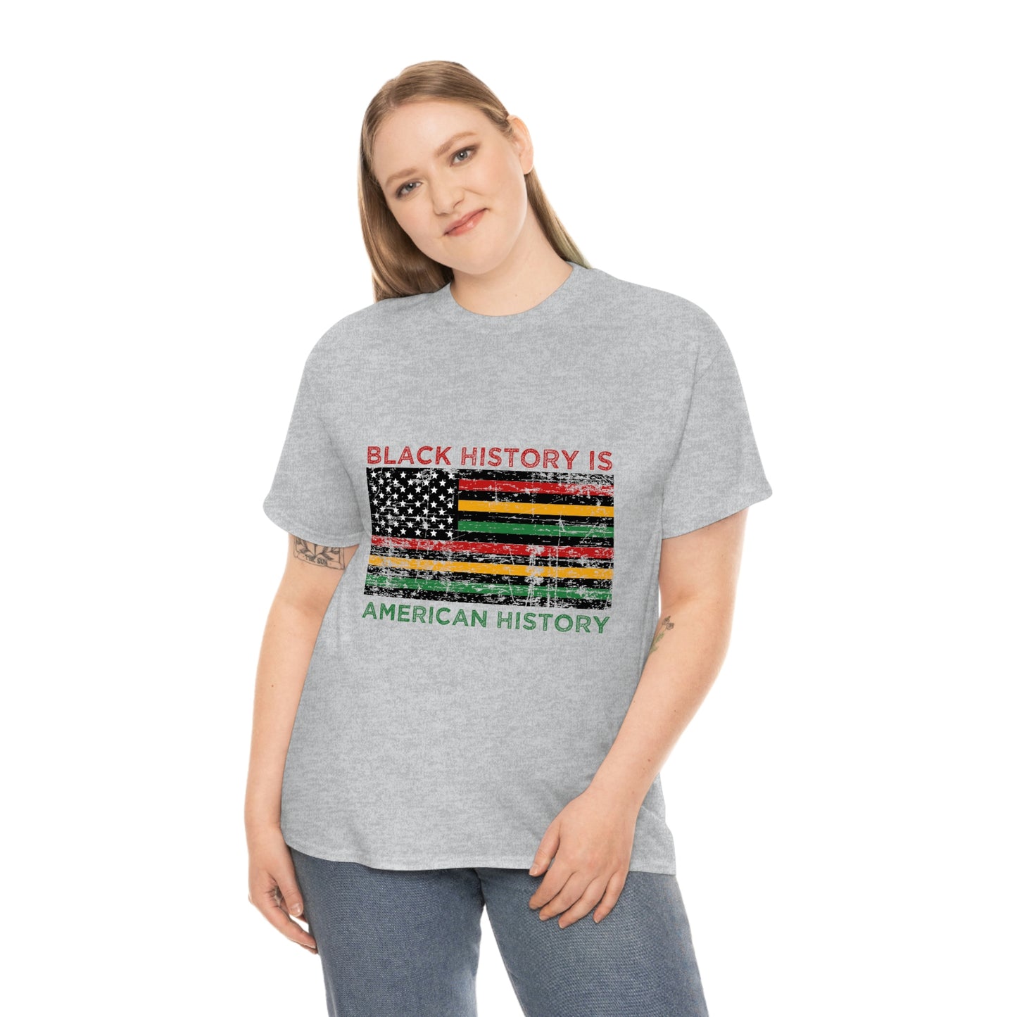 Black History is American History Unisex Heavy Cotton Tee