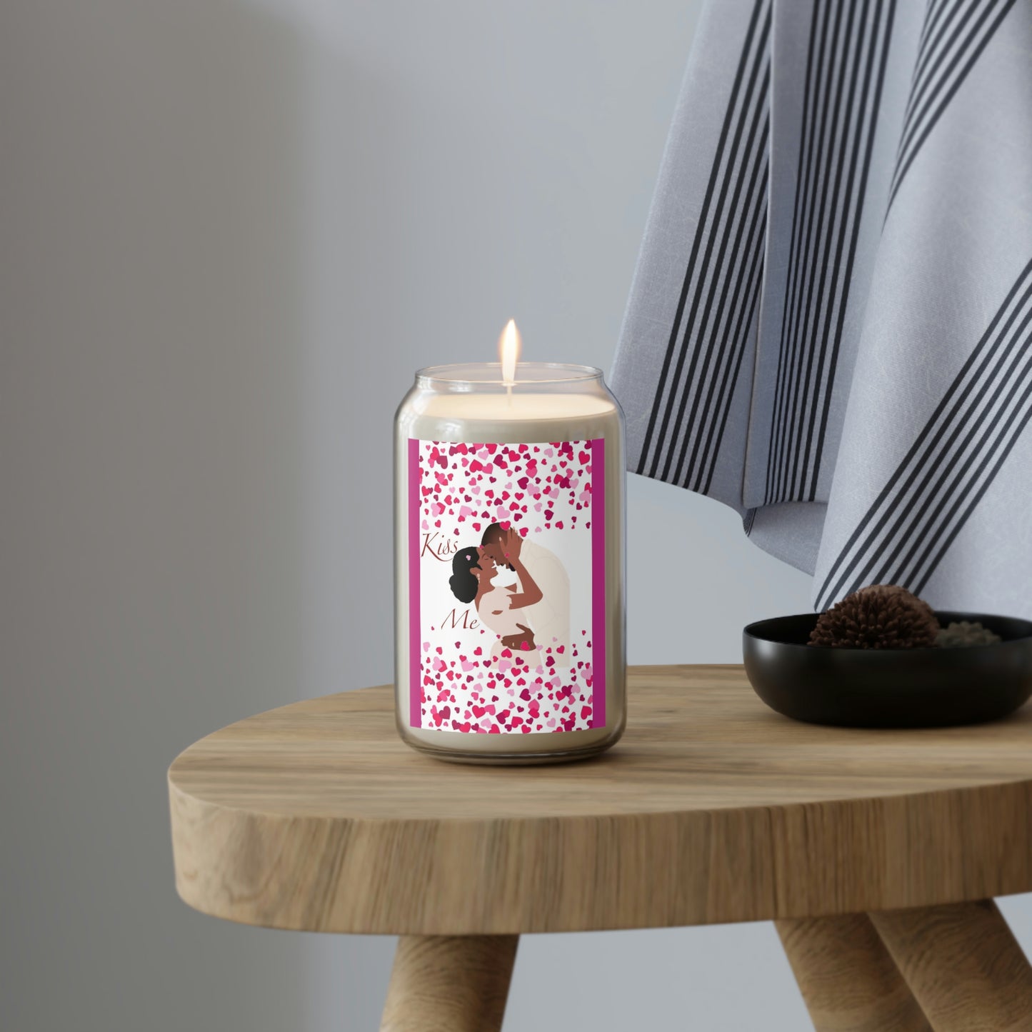 (KISS ME! Valentine’s Day) 70-80 HOUR, Soy Scented Candle, 13.75oz