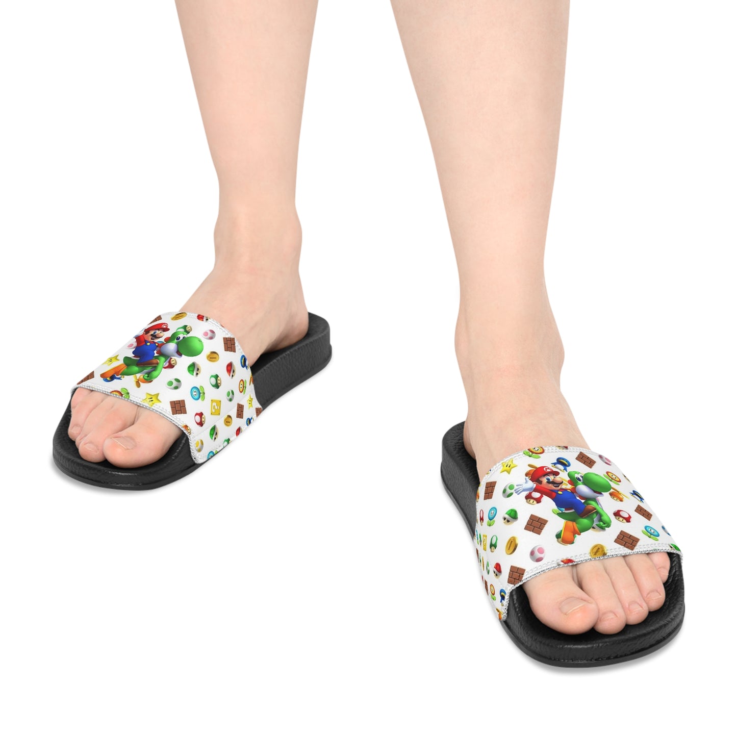Mario/Yoshi Youth Slide Sandals