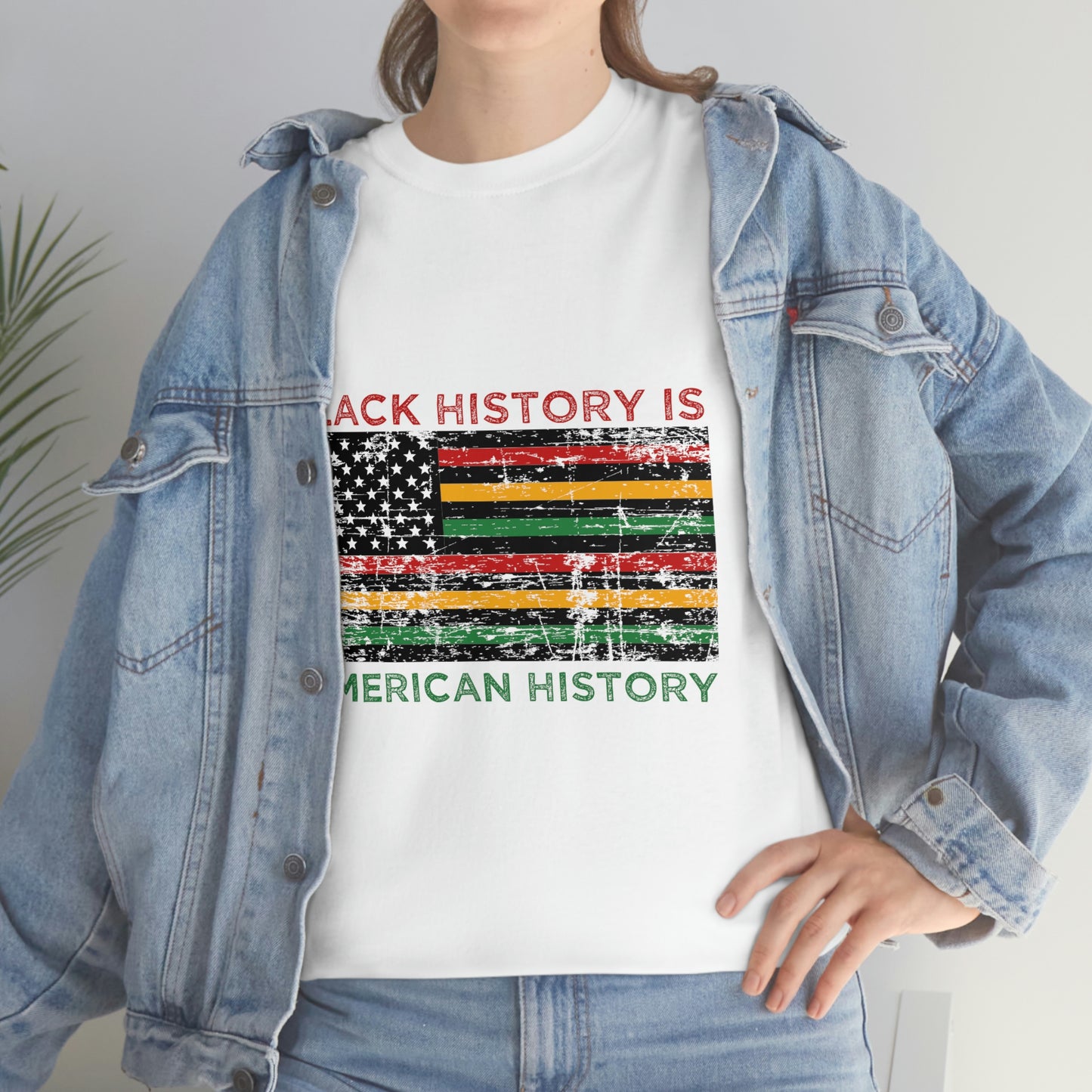 Black History is American History Unisex Heavy Cotton Tee