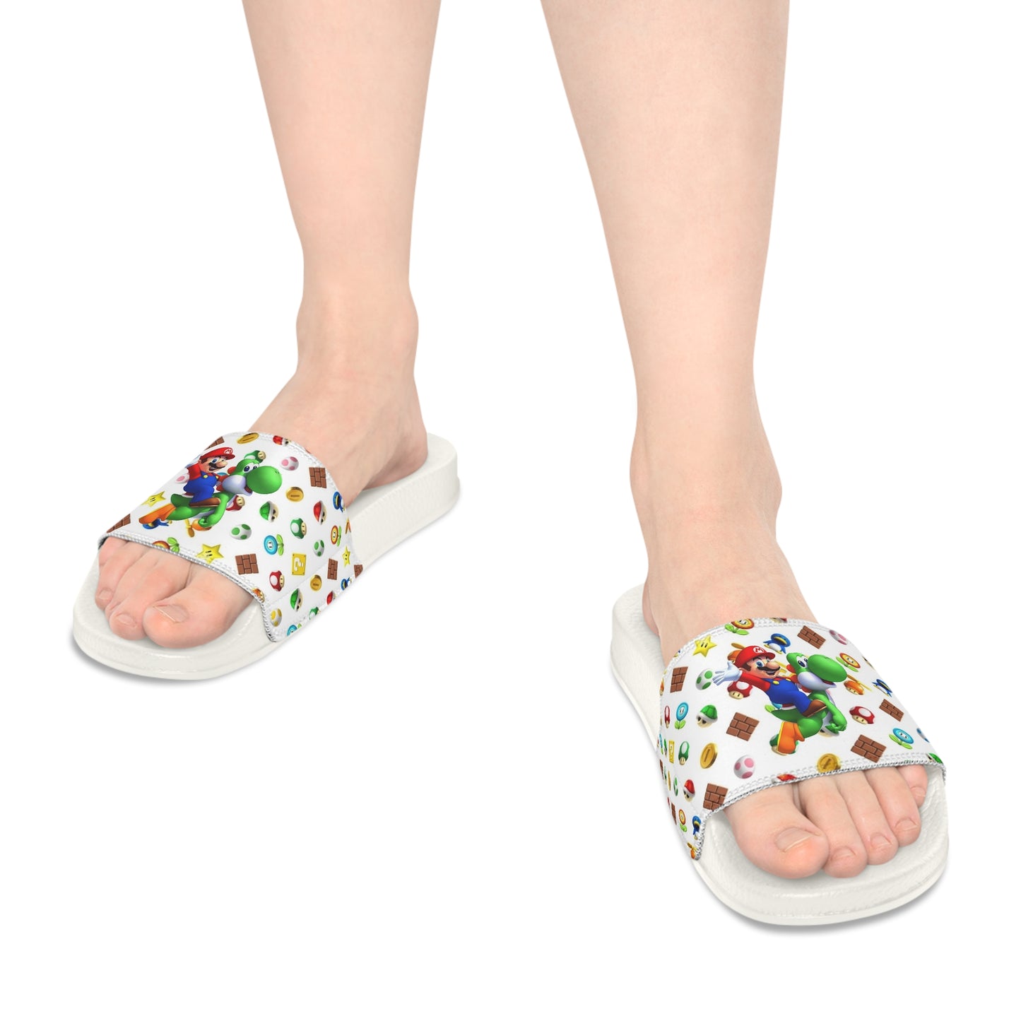 Mario/Yoshi Youth Slide Sandals