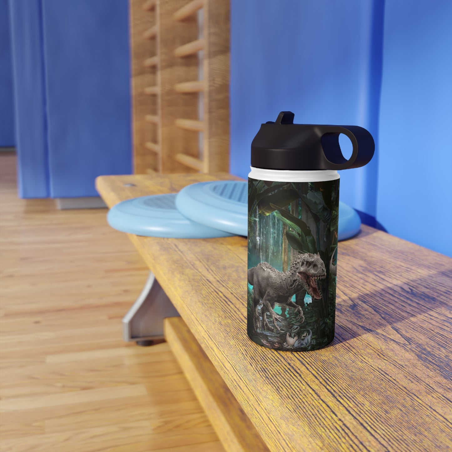 Dinosaur Stainless Steel Water Bottle, Standard Lid