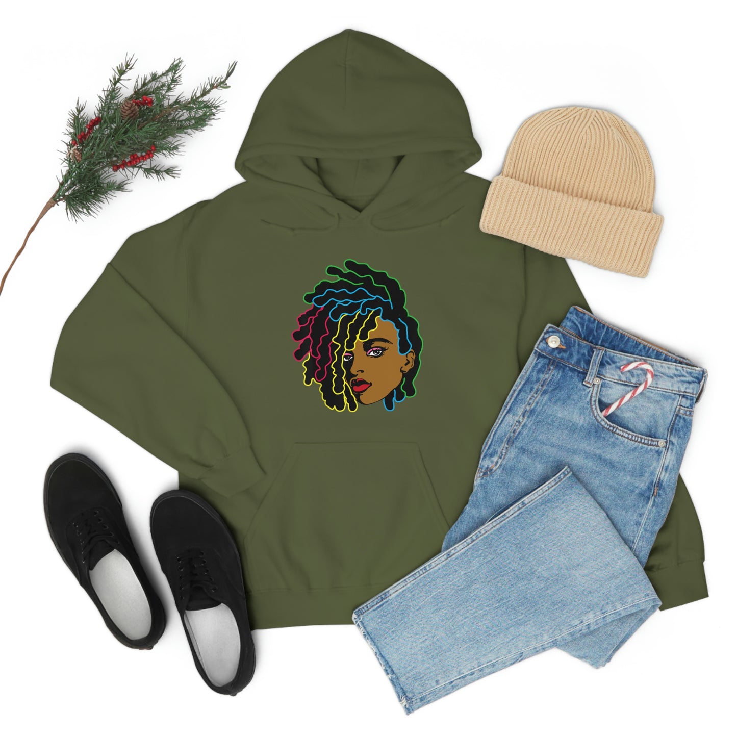 Black Woman Unisex Heavy Blend™ Hoodie