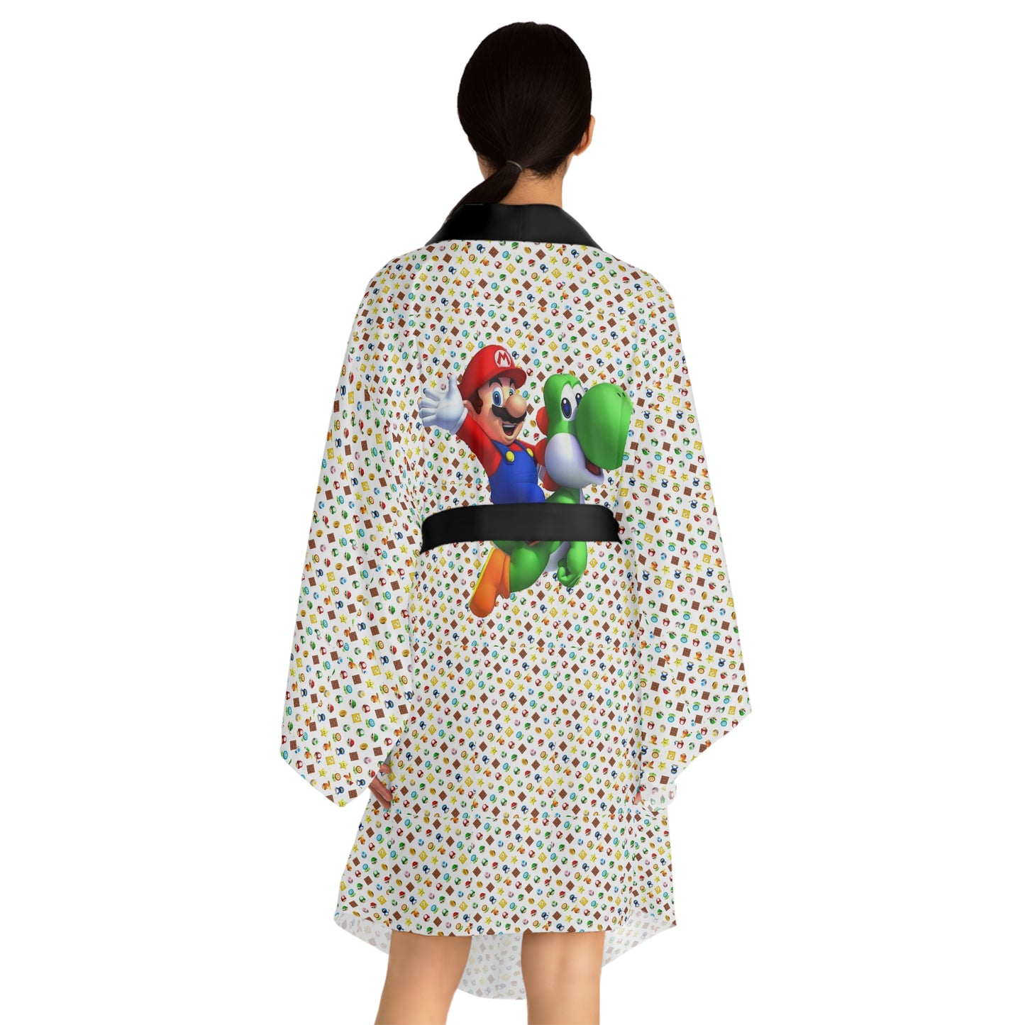 Mario/Yoshi Long Sleeve Kimono Robe.
