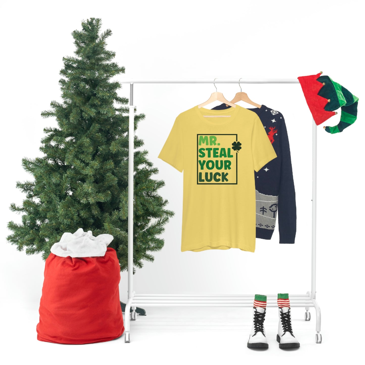 Mr Steal Your Luck St Patricks Day Unisex Jersey Short Sleeve Tee