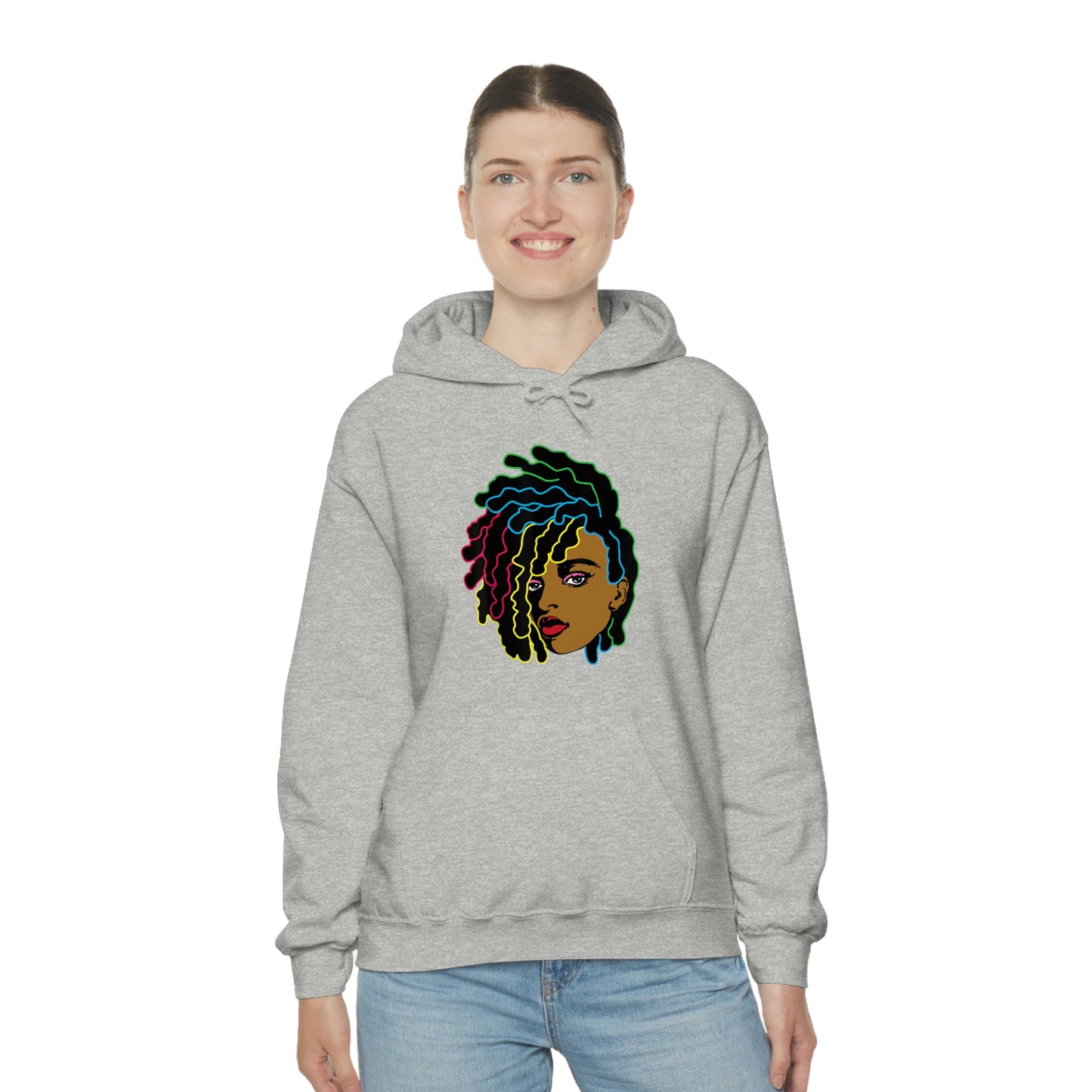 Black Woman Unisex Heavy Blend™ Hoodie