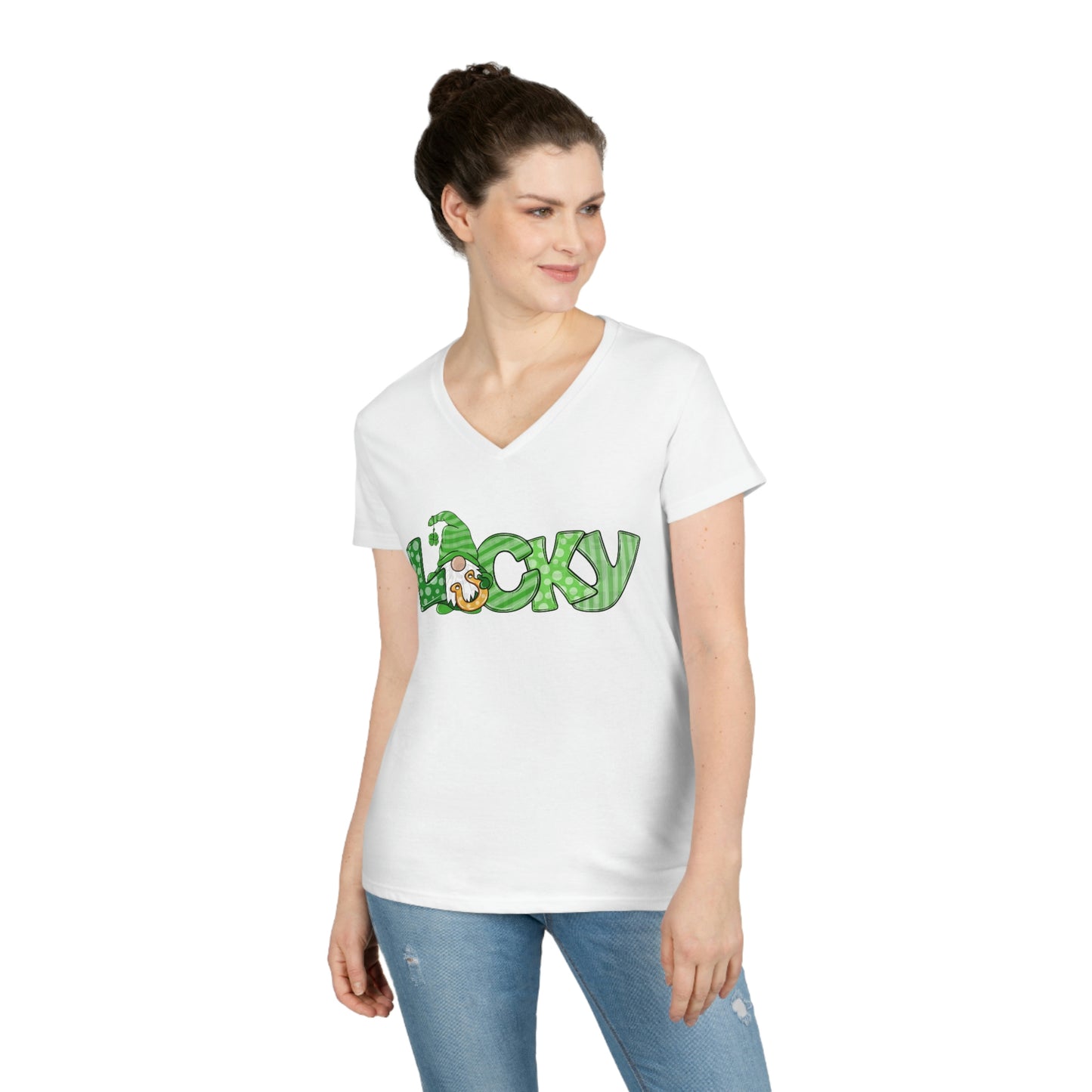 Ladies' Saint Patrick’s Day V-Neck T-Shirt