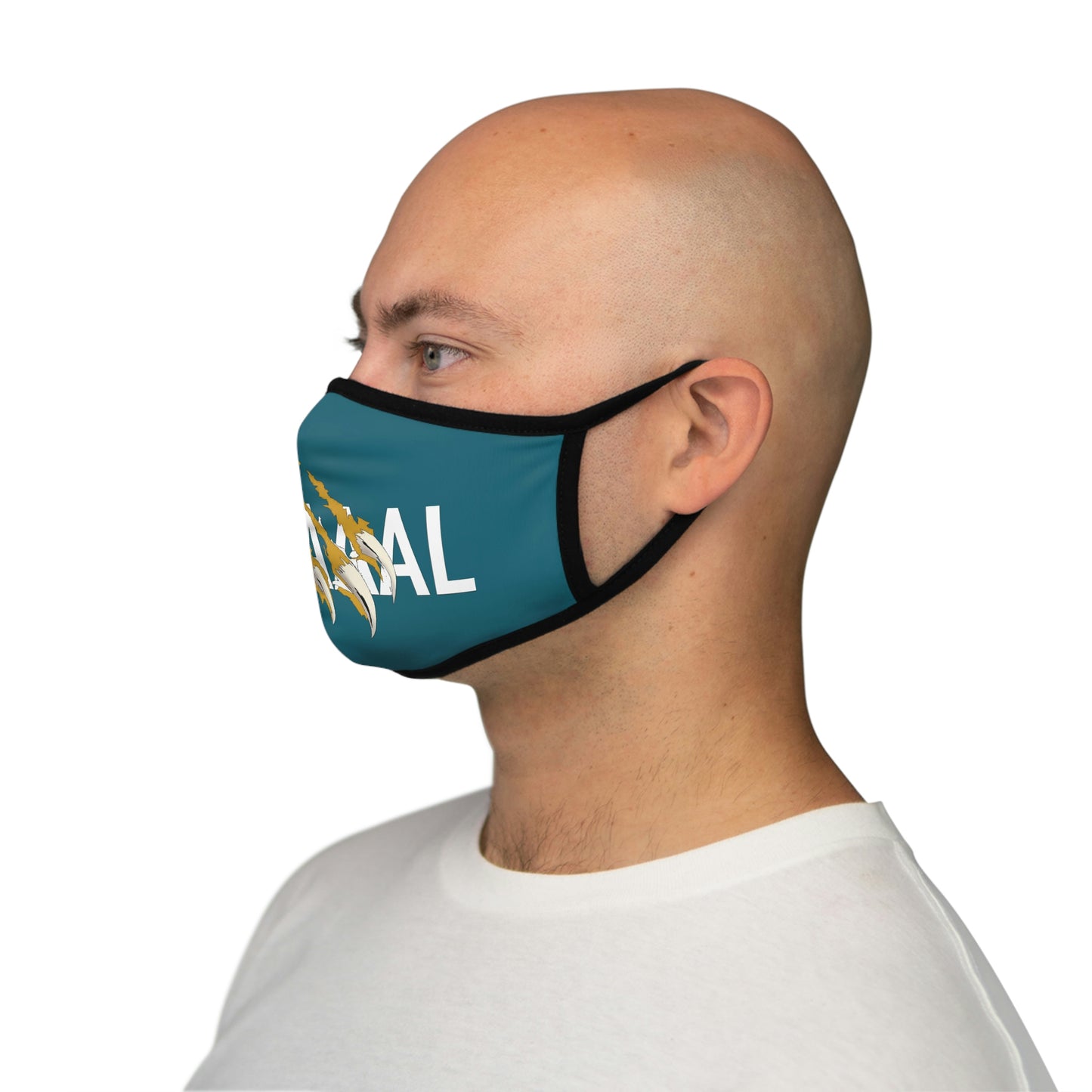 Jags Fitted Polyester Face Mask
