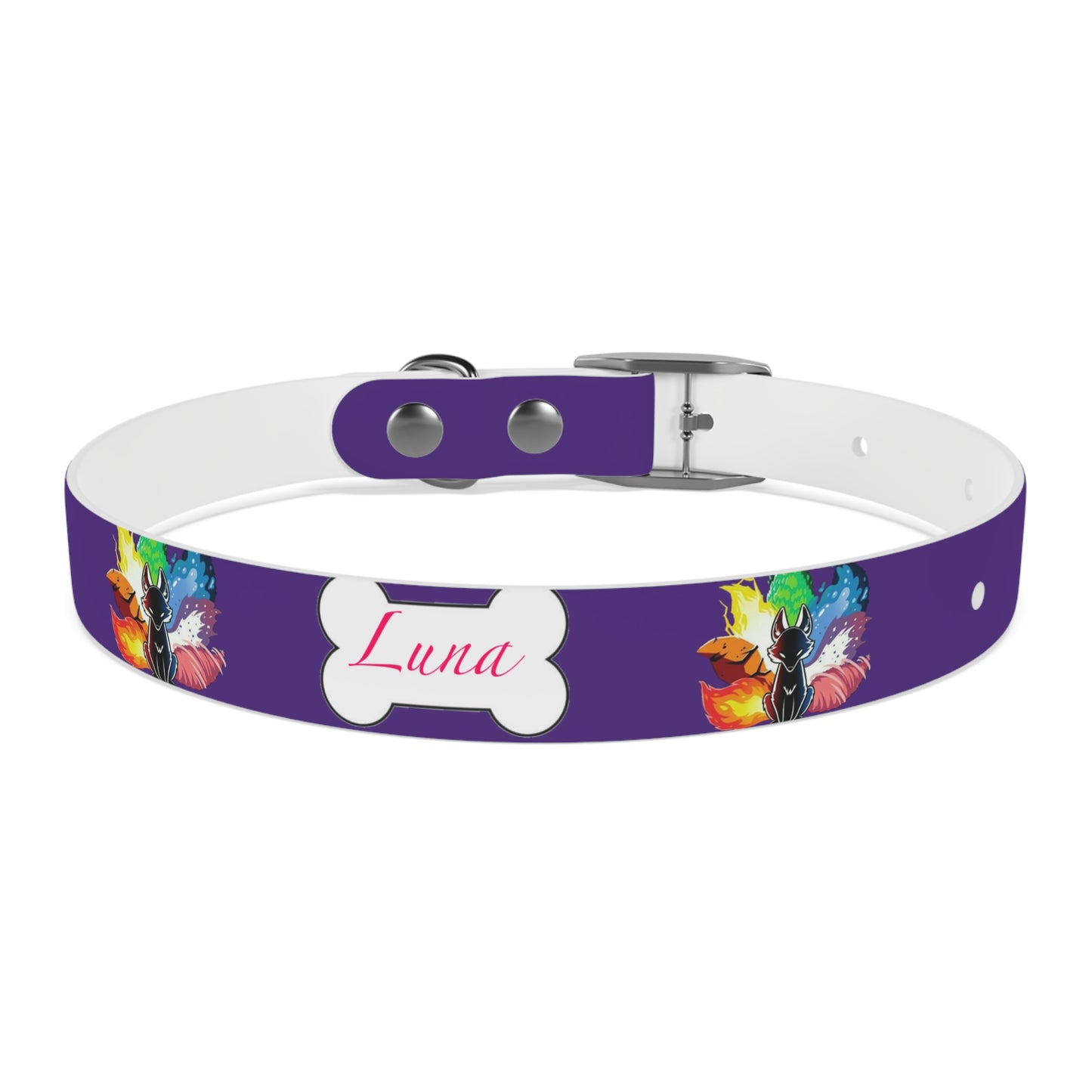 Nine Tails Elemental Fox Dog Collar