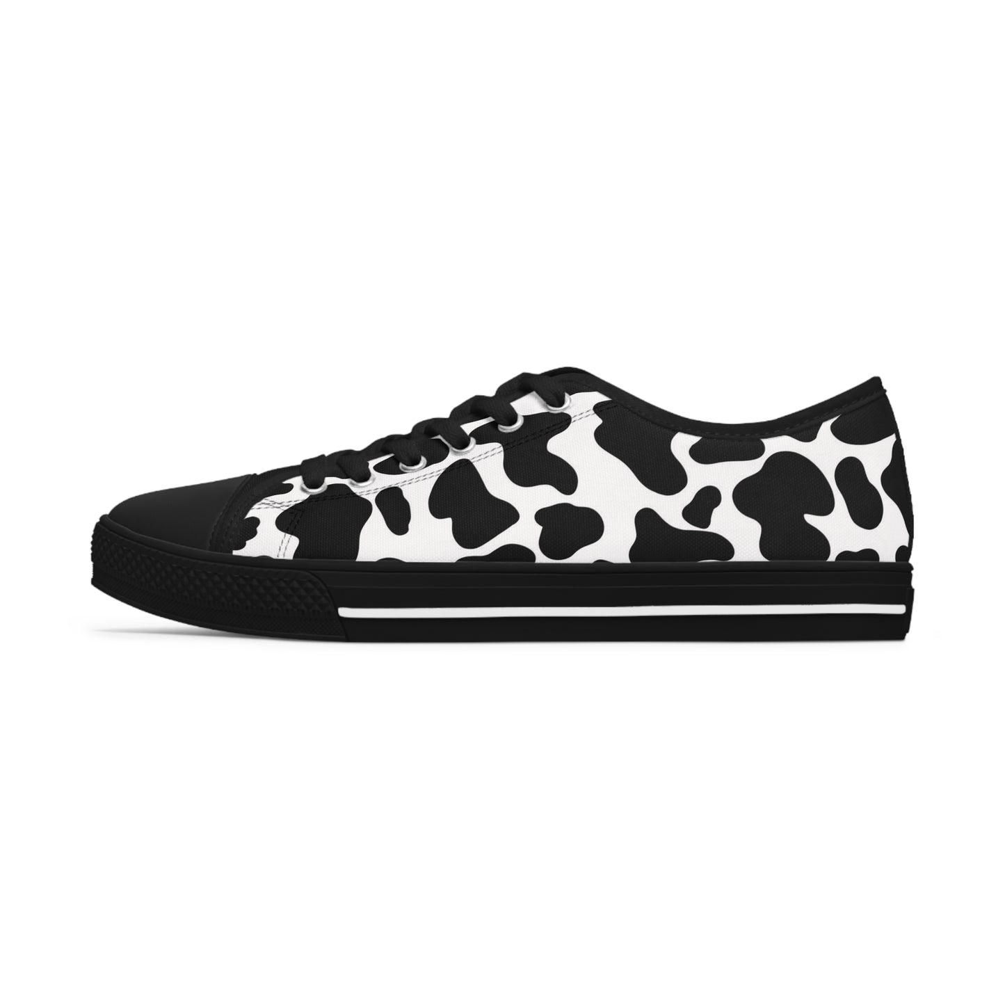 Women's Low Top Cow Print Sneakers