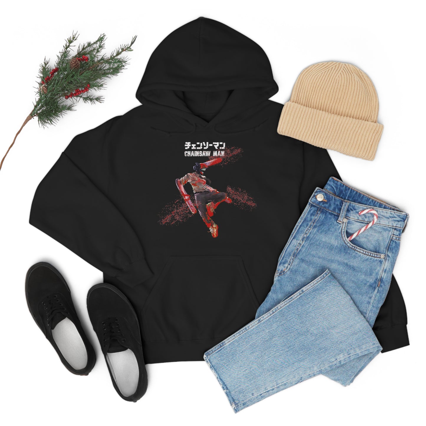 Denji Chainsaw Unisex Heavy Blend Pullover Hoodie