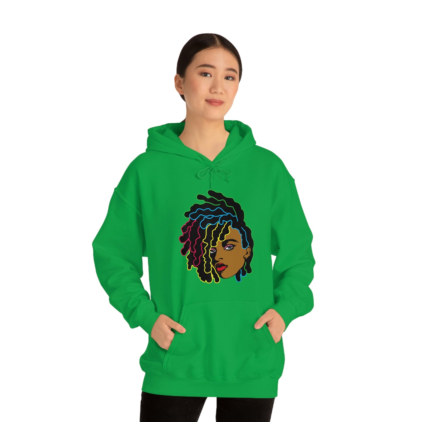 Black Woman Unisex Heavy Blend™ Hoodie