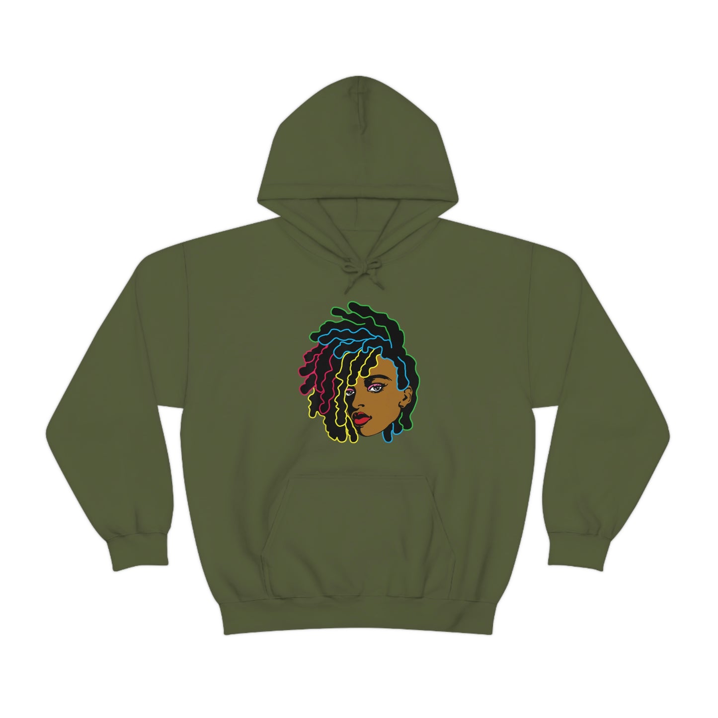 Black Woman Unisex Heavy Blend™ Hoodie