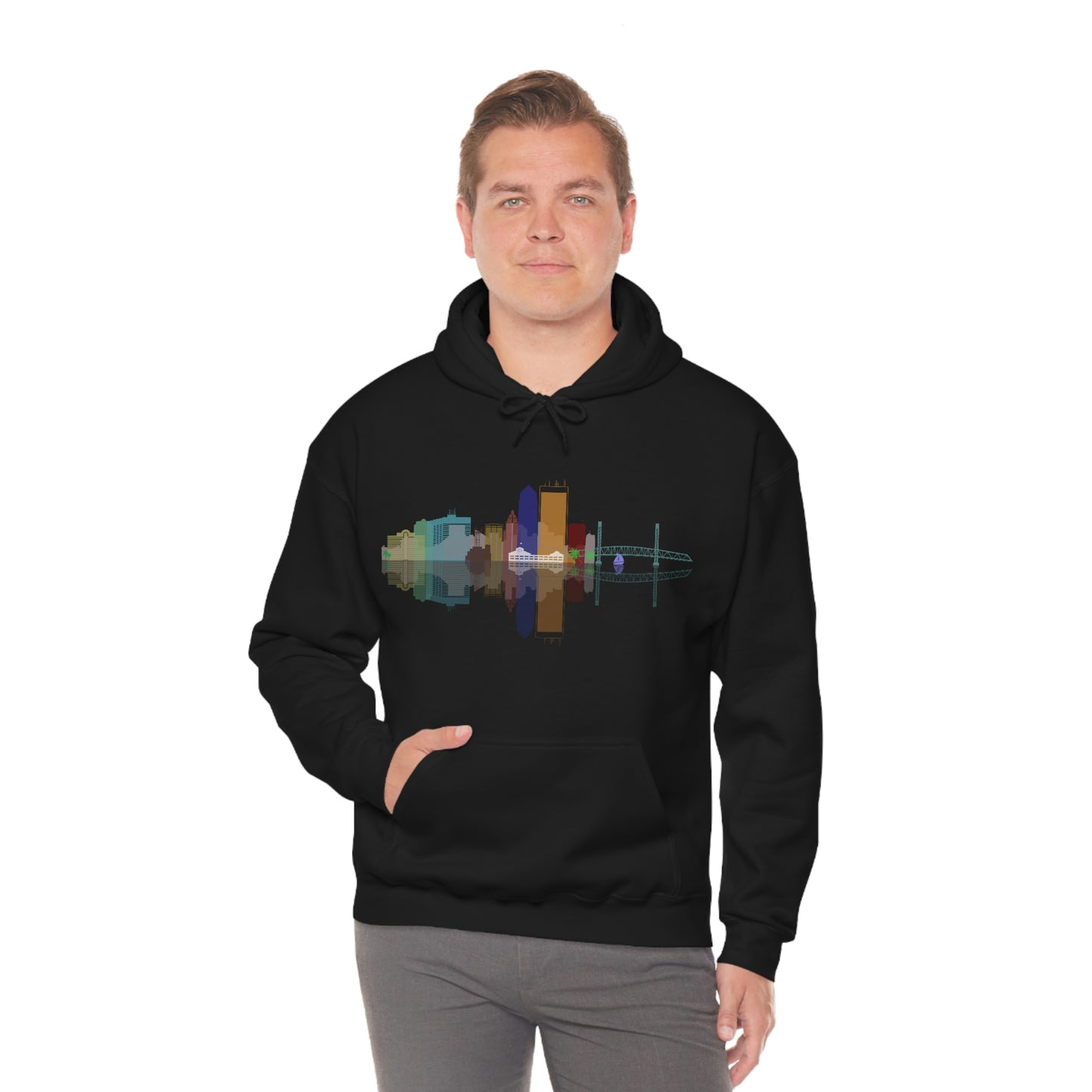Downtown Jacksonville Unisex Heavy Blend™ Hooded Sweatshirt