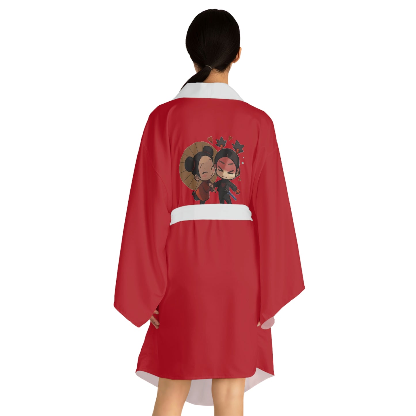 Valentine’s Day Long Sleeve Kimono Robe