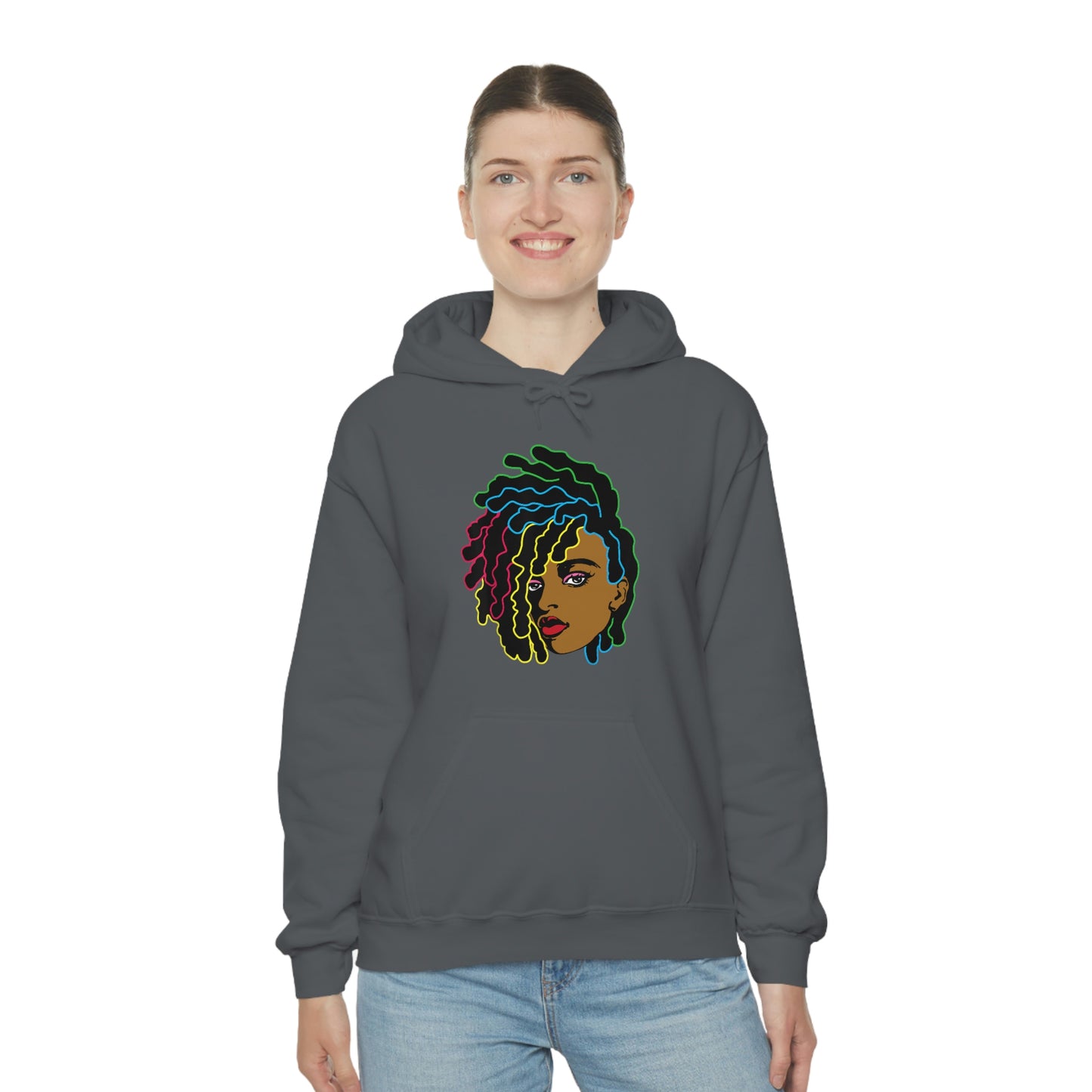 Black Woman Unisex Heavy Blend™ Hoodie