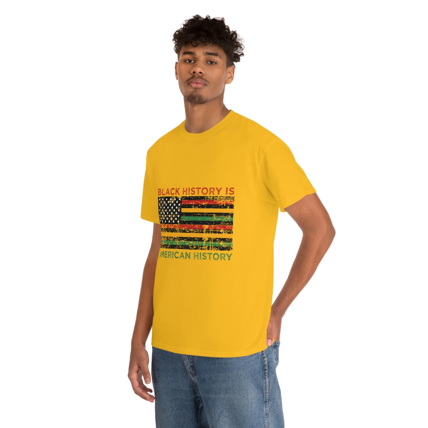 Black History is American History Unisex Heavy Cotton Tee