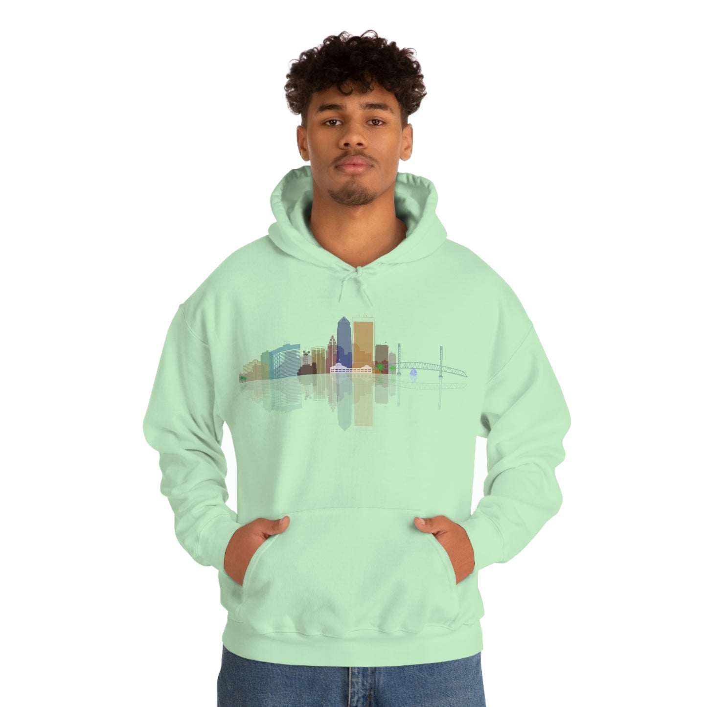 Downtown Jacksonville Unisex Heavy Blend™ Hooded Sweatshirt