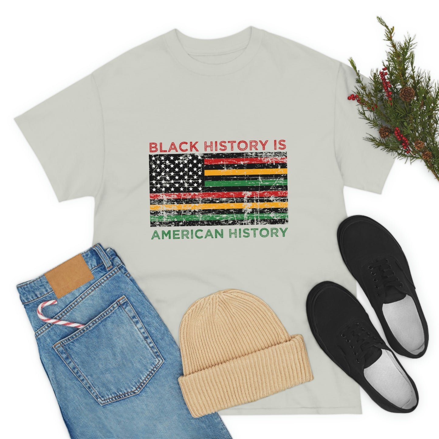 Black History is American History Unisex Heavy Cotton Tee
