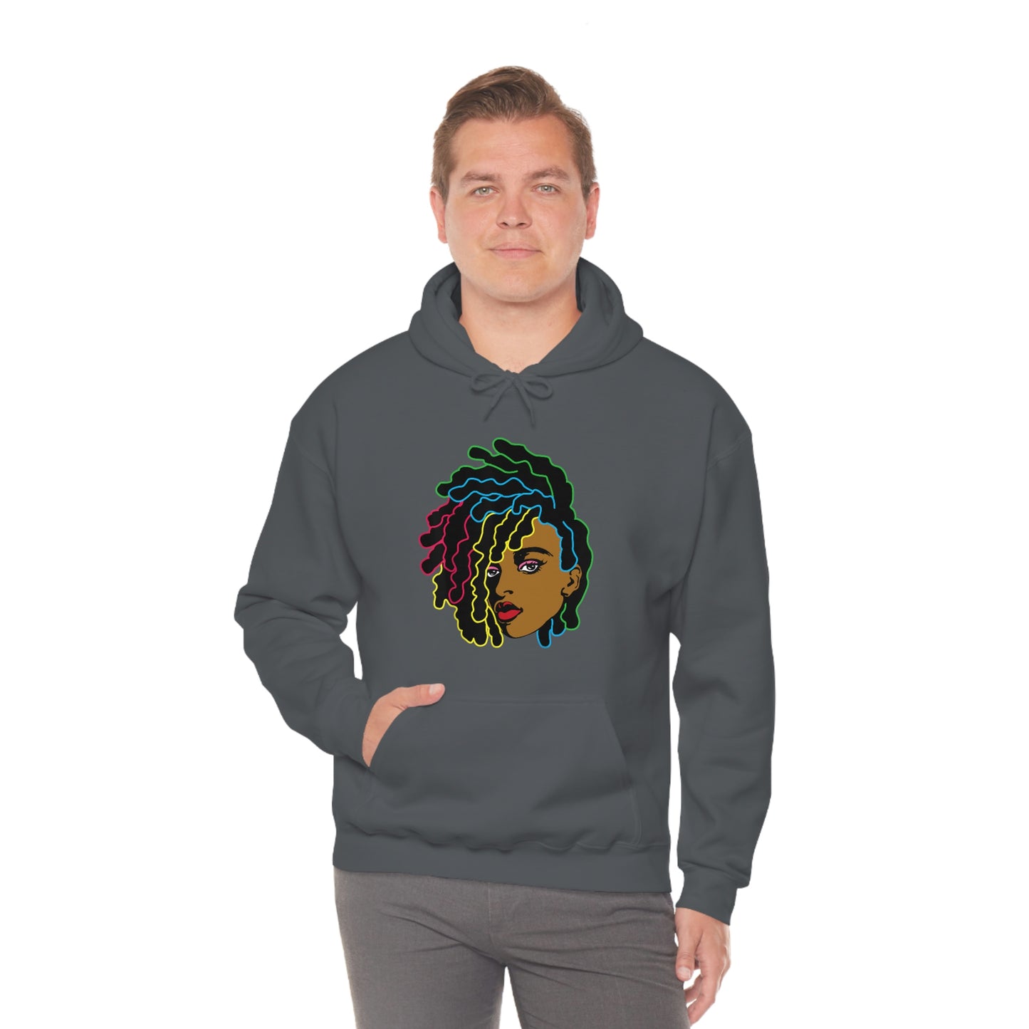 Black Woman Unisex Heavy Blend™ Hoodie