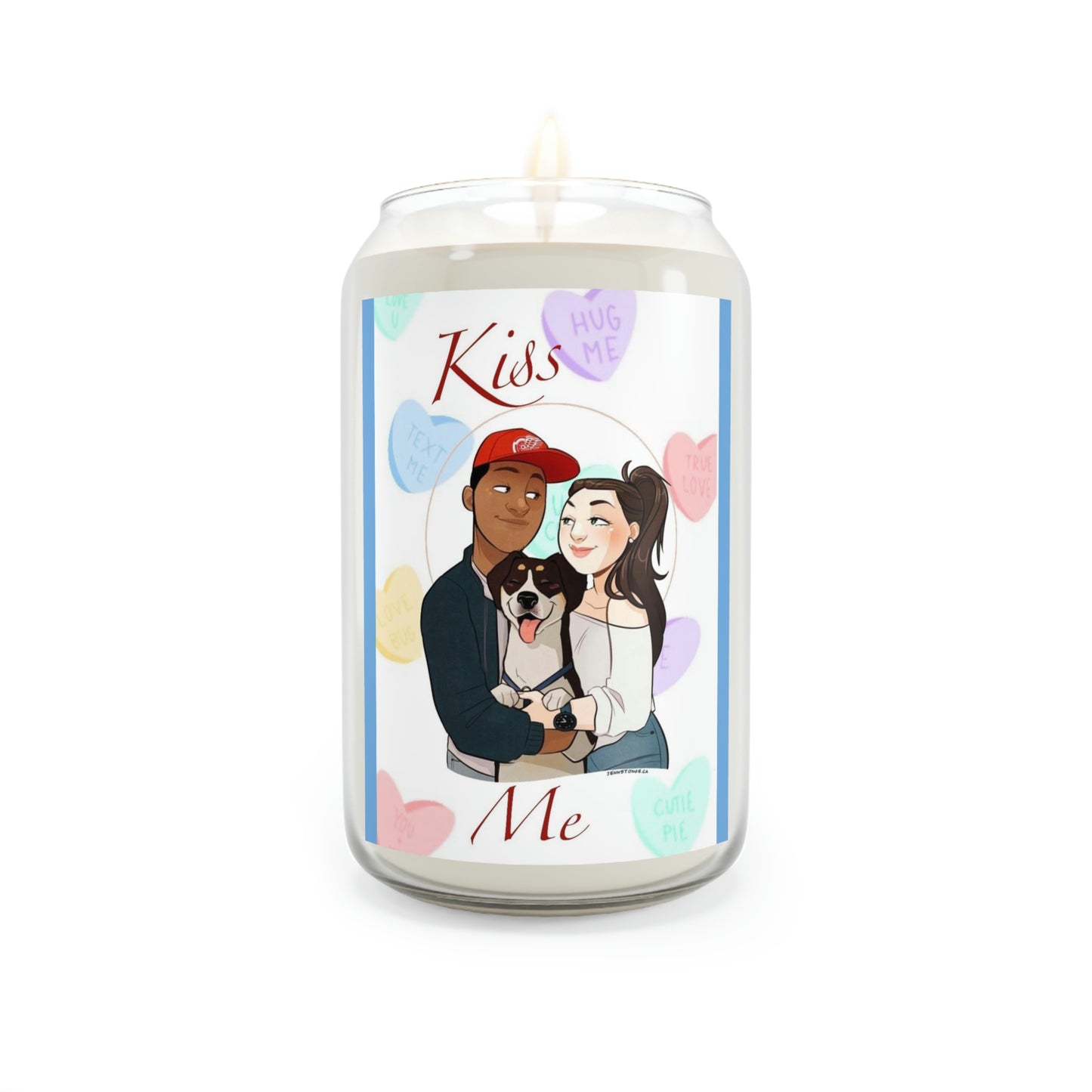 (KISS ME! Valentine’s Day) 70-80 HOUR, Soy Scented Candle, 13.75oz