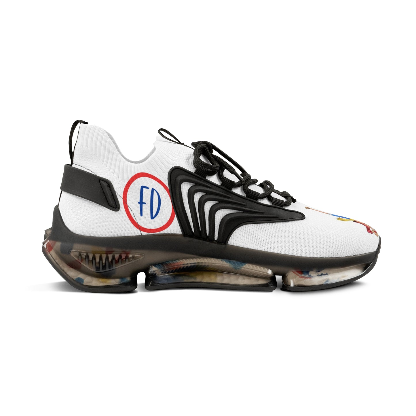 Men's Foxtail Designs Mesh Sports Sneakers