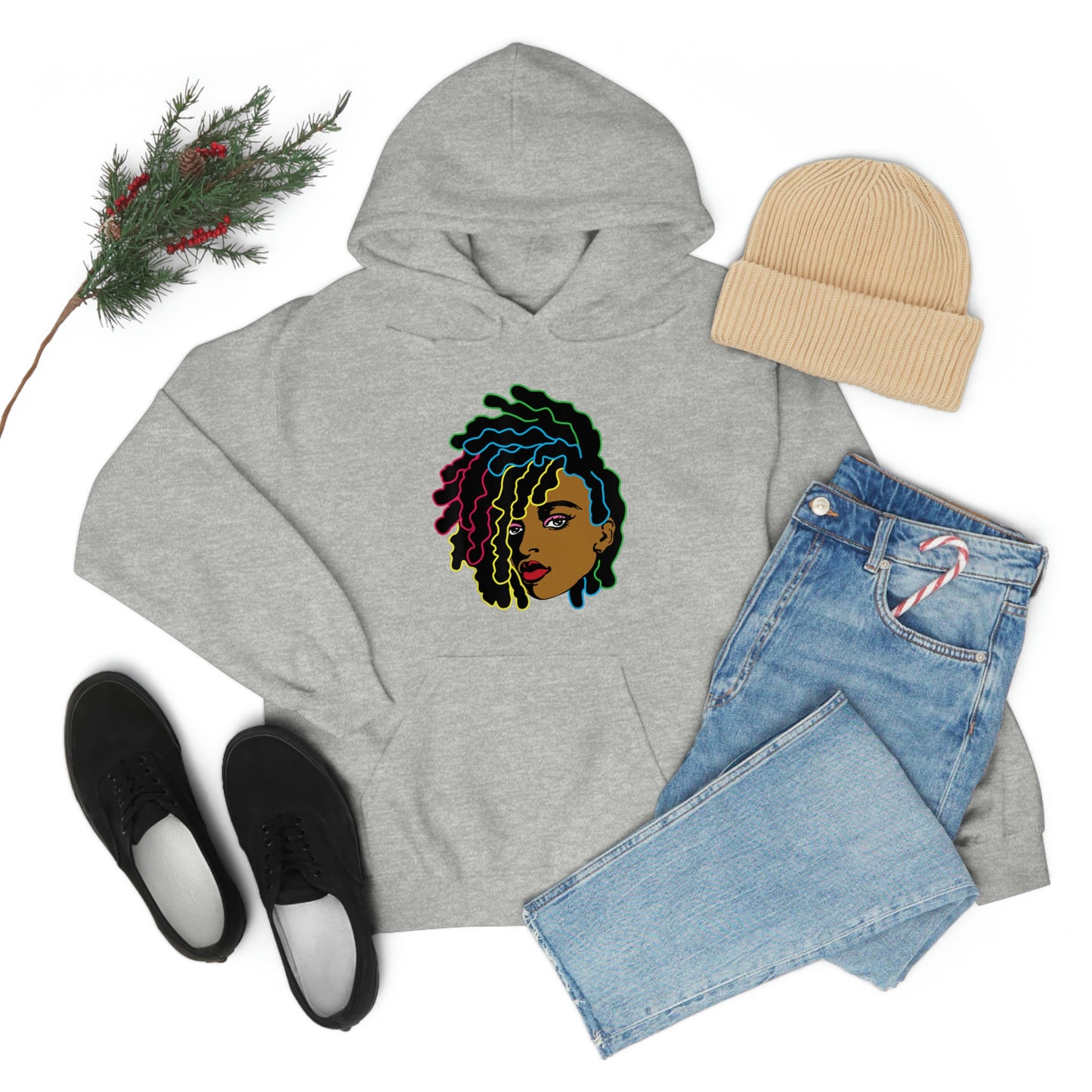 Black Woman Unisex Heavy Blend™ Hoodie