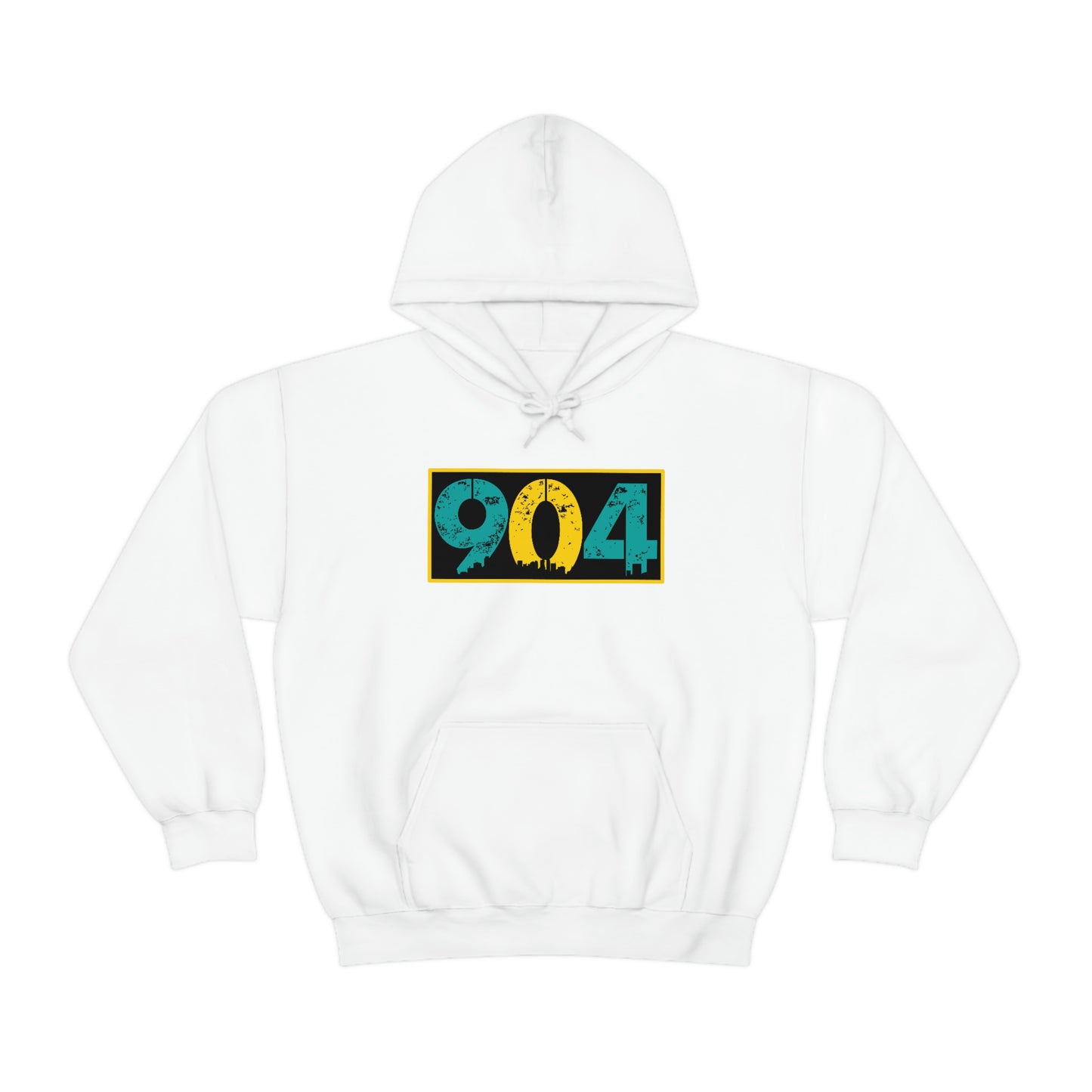904 City Skyline with black background Unisex Heavy Blend™ Hooded Sweatshirt
