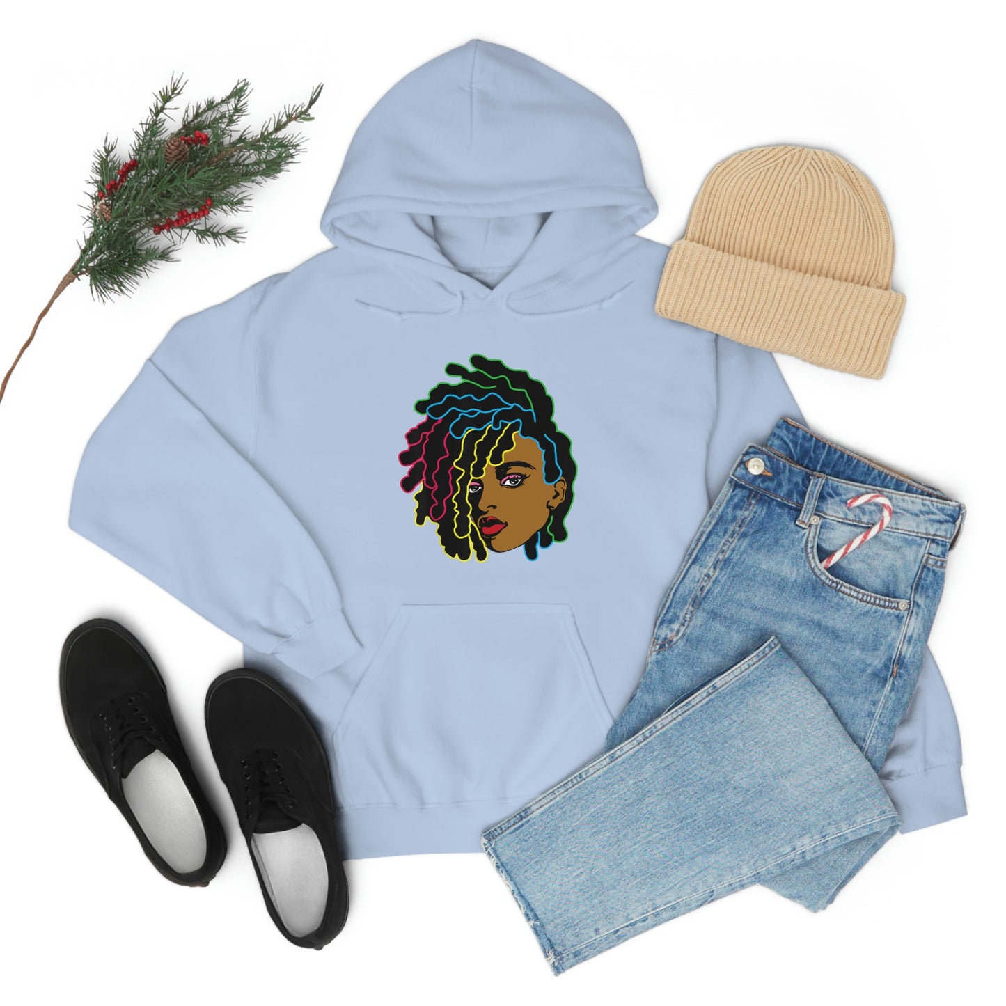 Black Woman Unisex Heavy Blend™ Hoodie