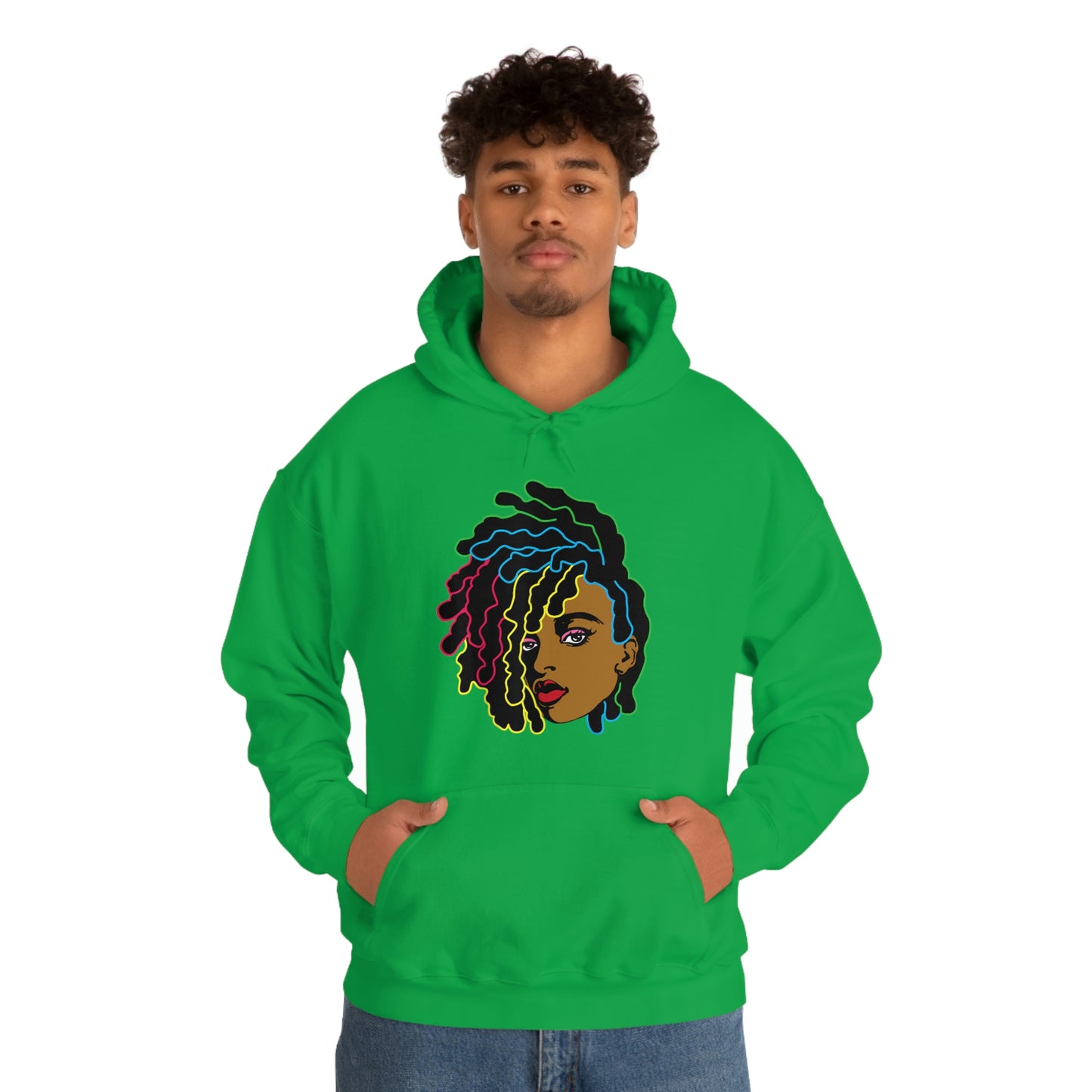 Black Woman Unisex Heavy Blend™ Hoodie