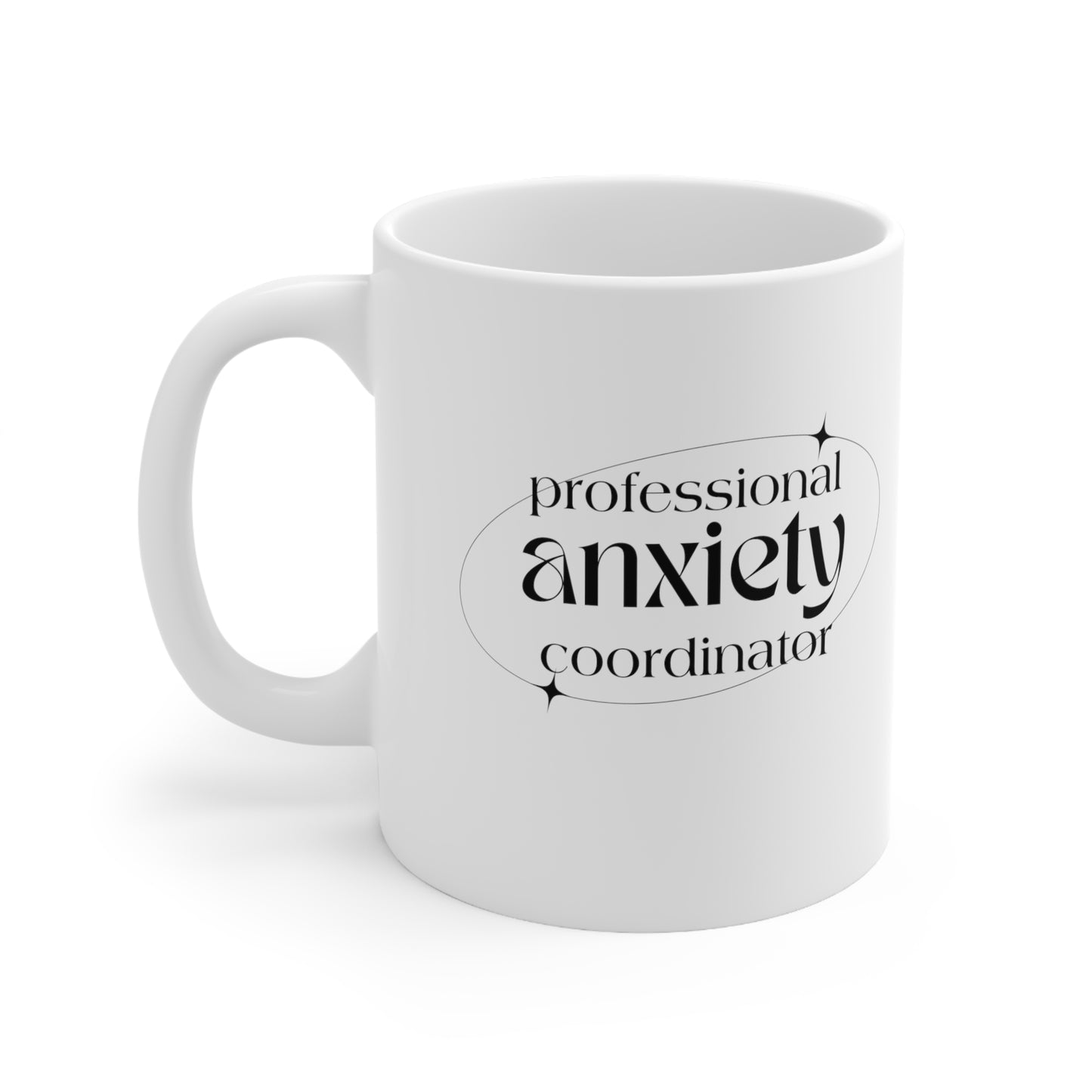 "Professional Anxiety Coordinator" Novelty Mug - Perfect Gift for Humor and Coffee Lovers