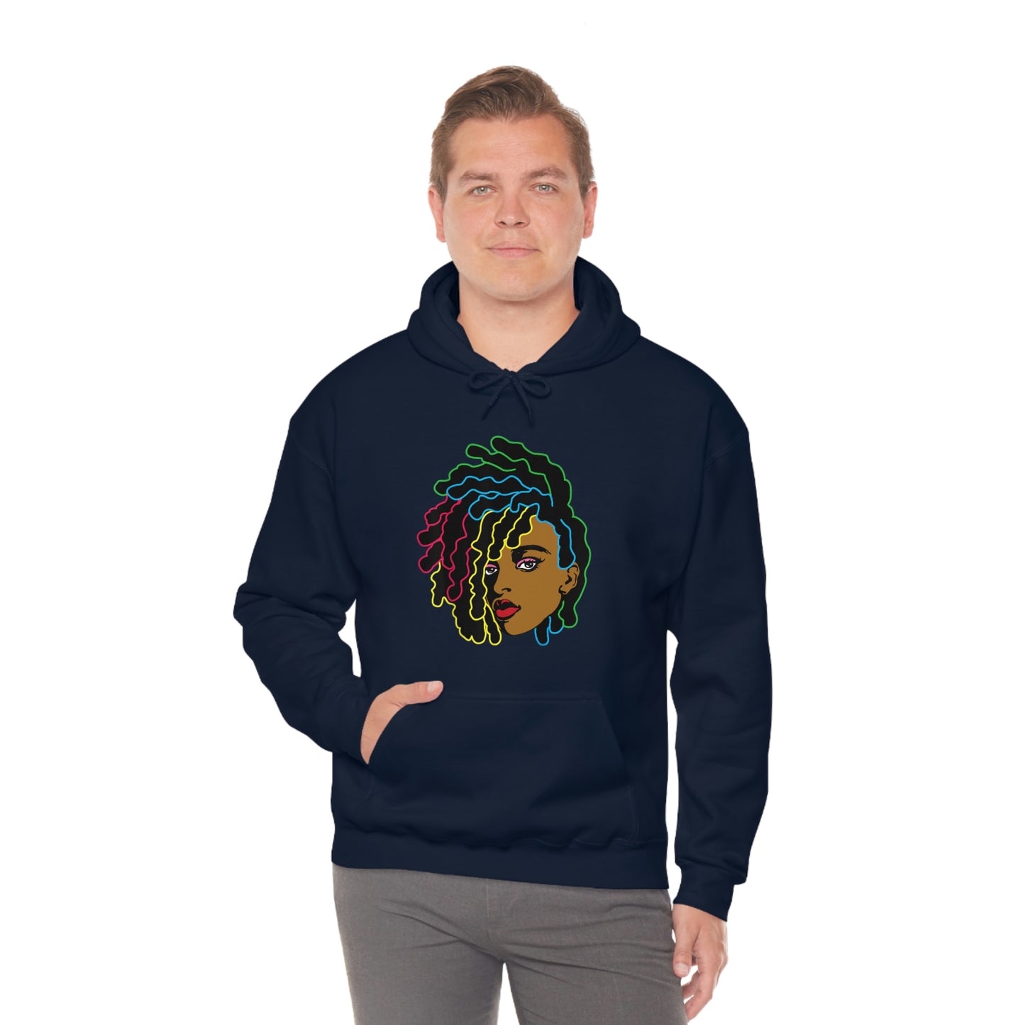 Black Woman Unisex Heavy Blend™ Hoodie